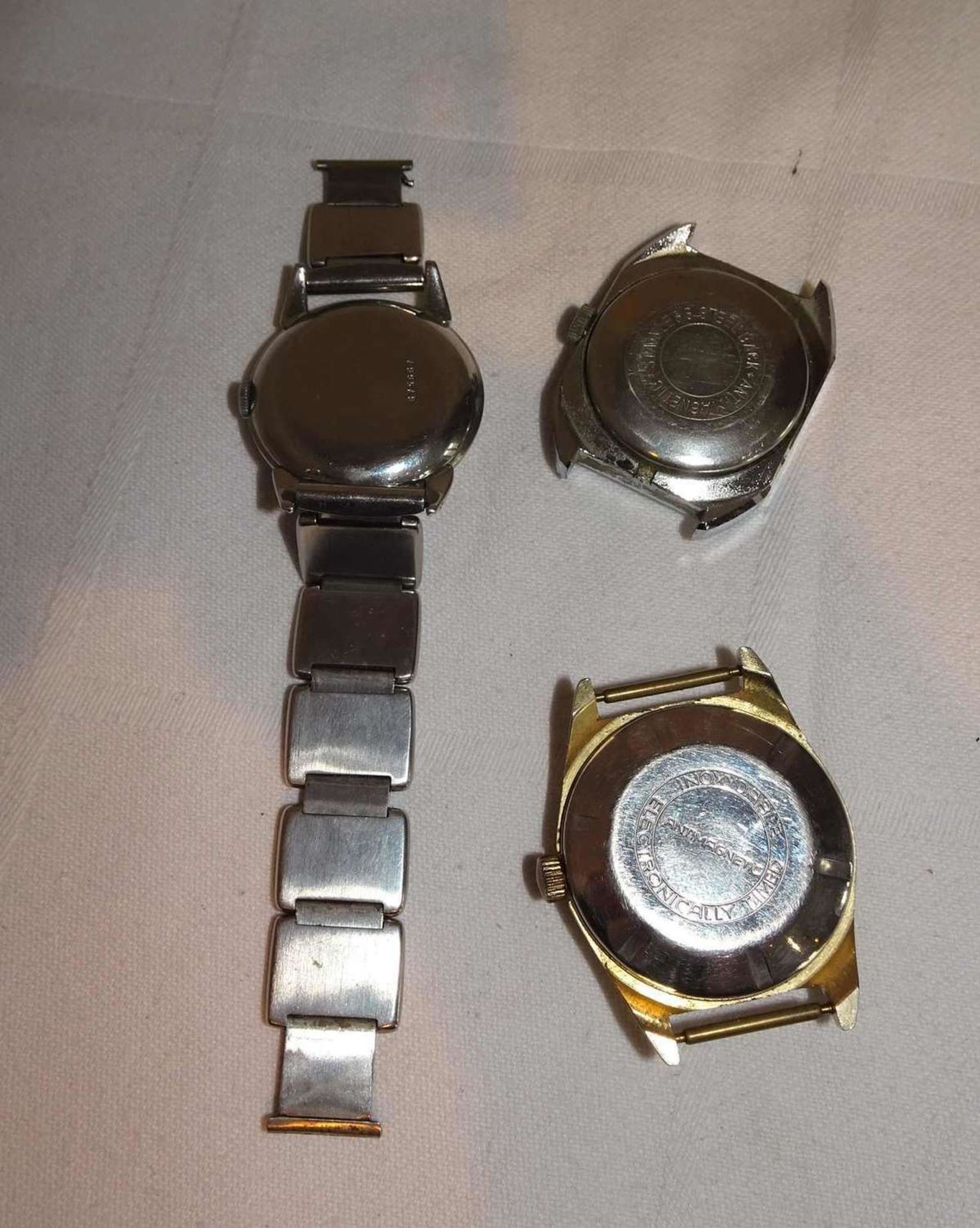 3 mechanische Herrenarmbanduhren, dabei 1 Recta, 1 Anker 100, sowie 1 Karex. Alle Uhren mit Funktio - Image 2 of 2