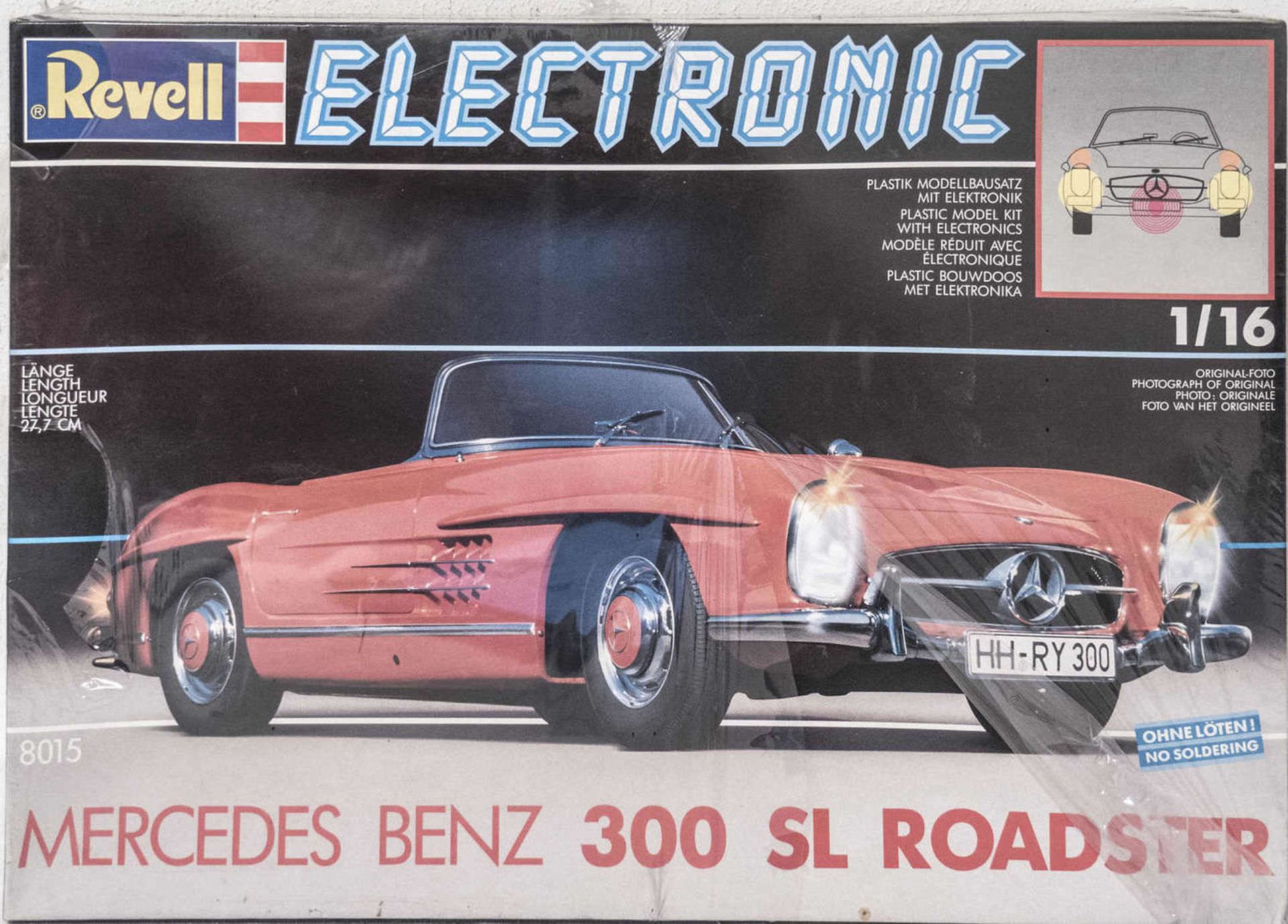 Revell Electronic 8015, Mercedes Benz 300 SL Roadster, 1:16. Neu in OVP. Revell Electronic 8015,