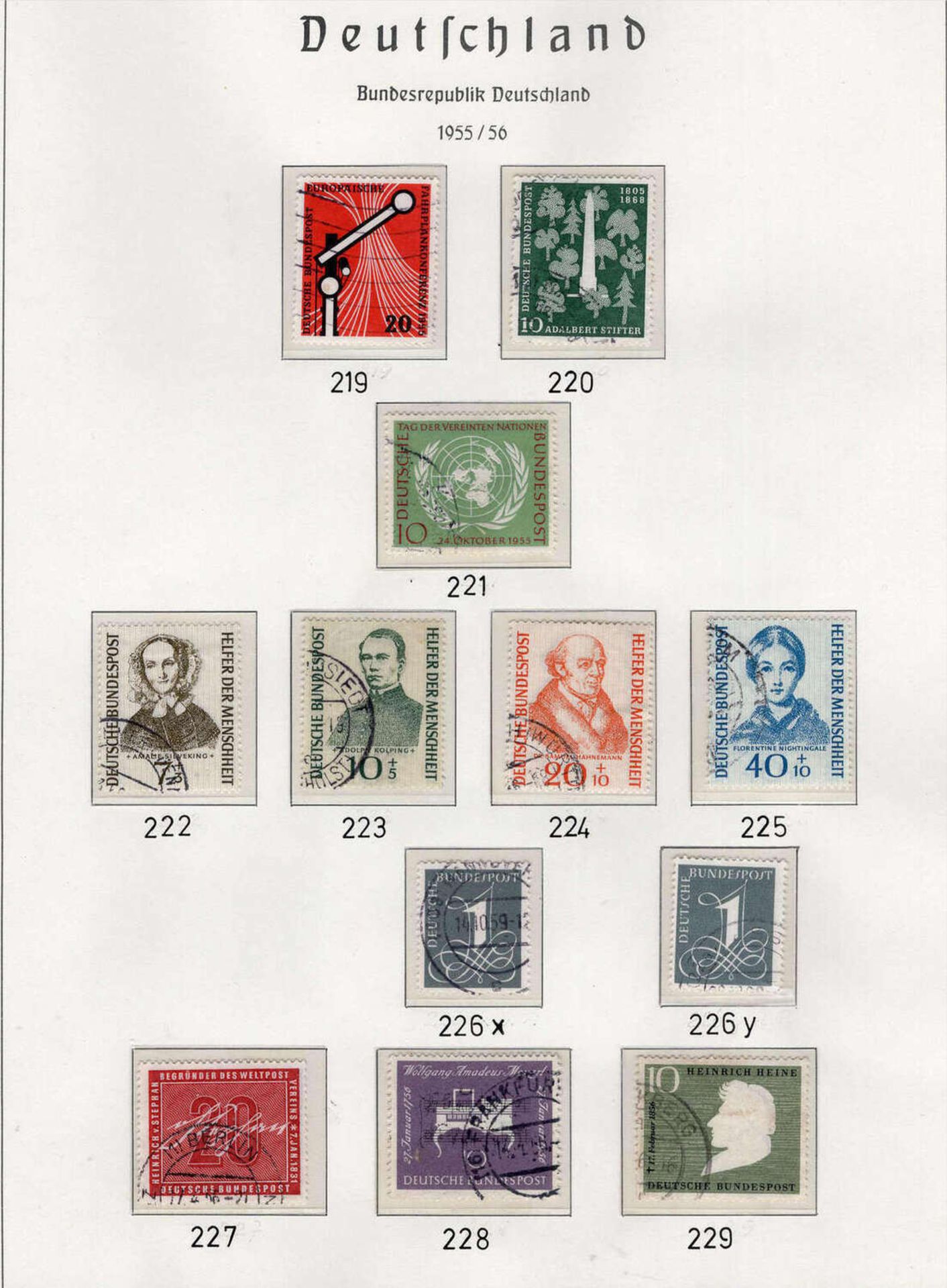 Bund 1949 -1973. Gestempelte Qualitäts-Sammlung im Falzlosalbum. Komplett gestempelte von 1949- - Image 6 of 6