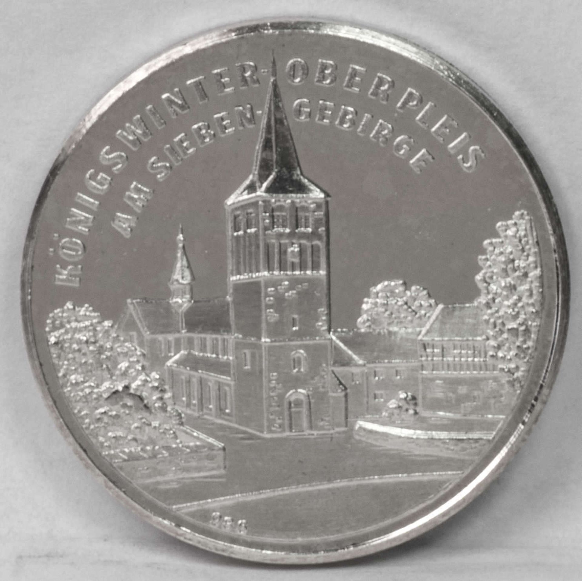Deutschland, Silber - Medaille "Königswinter Oberpleis". Silber 986. Gewicht: ca. 10,9 g.