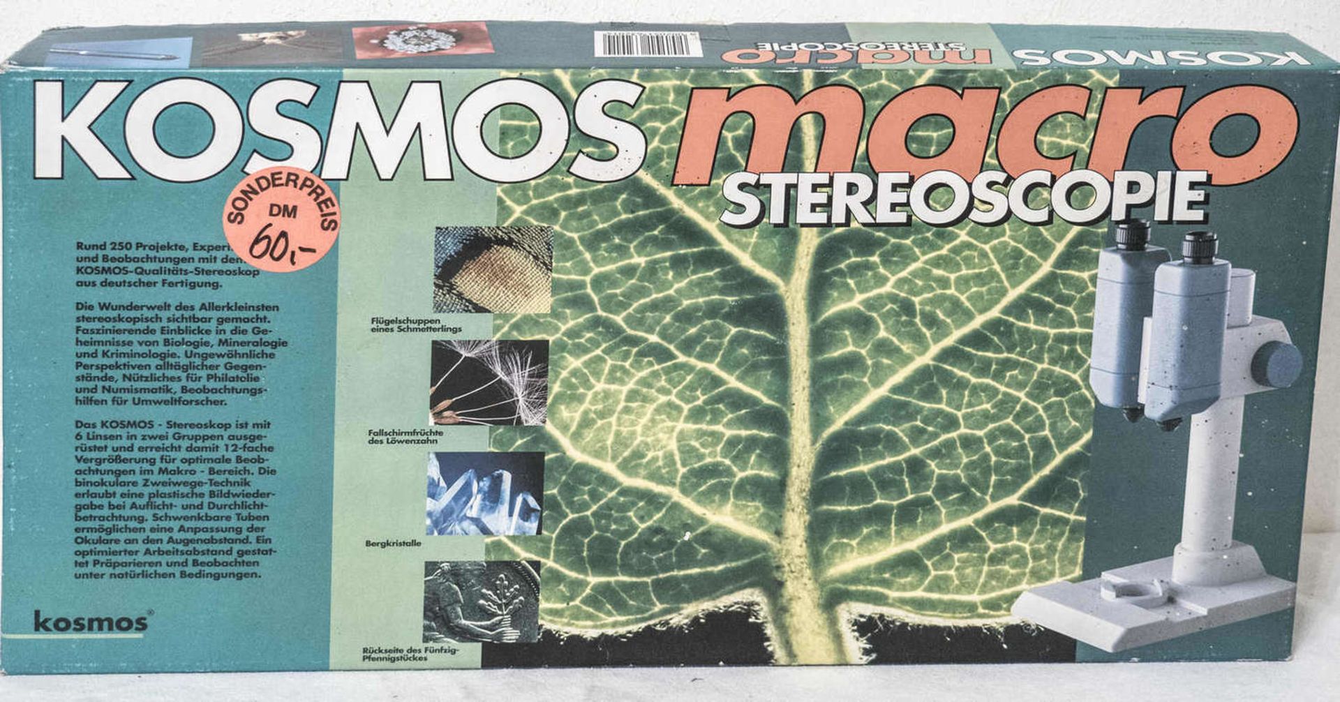 Kosmos macro Stereoskopie. Neu in OVP. Cosmos macro stereoscopy. New in original packaging.
