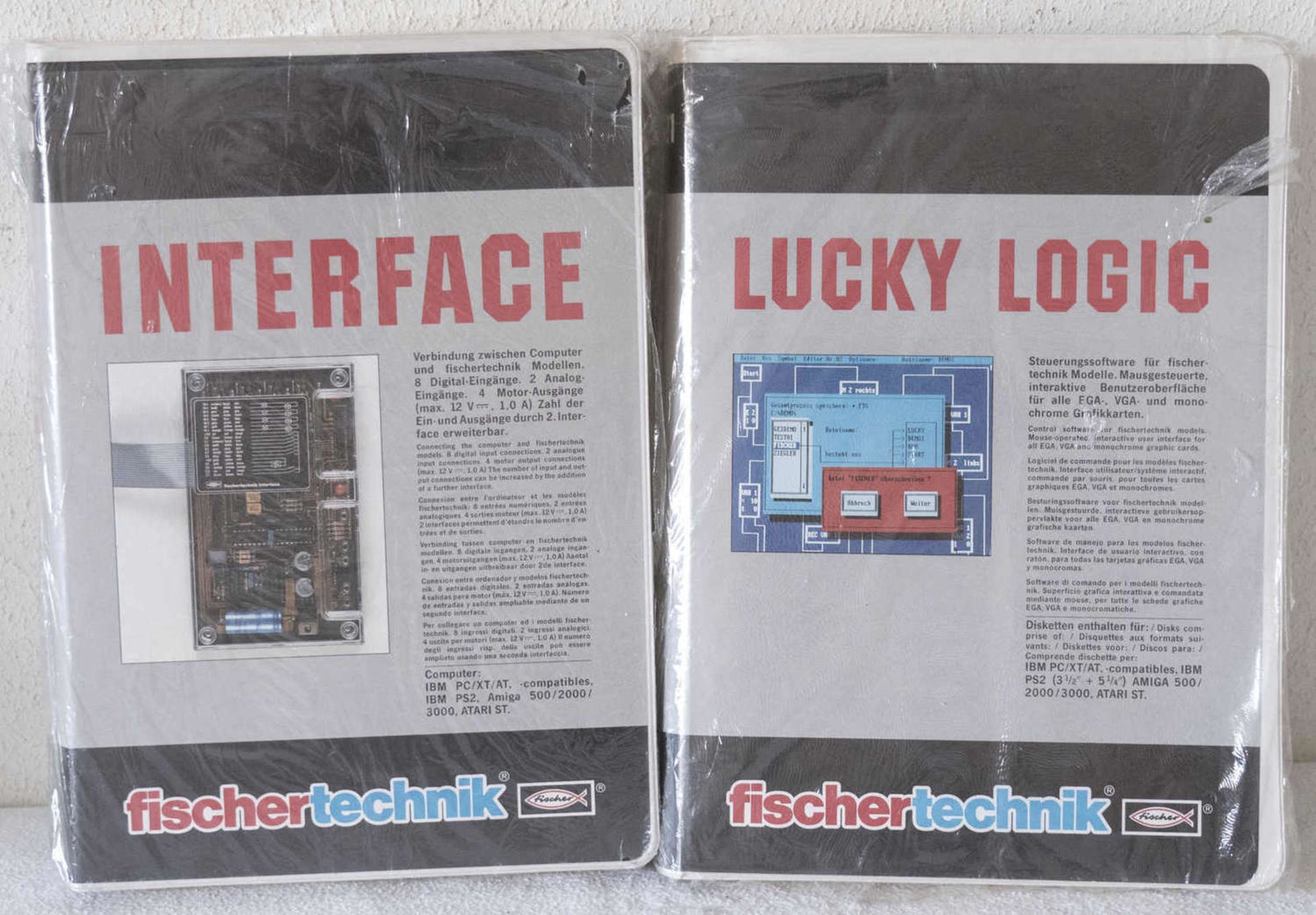 Fischertechnik Nr. 30520 "Interface" und 30521 "Lucky Logic". In OVP. Fischertechnik No. 30520 "