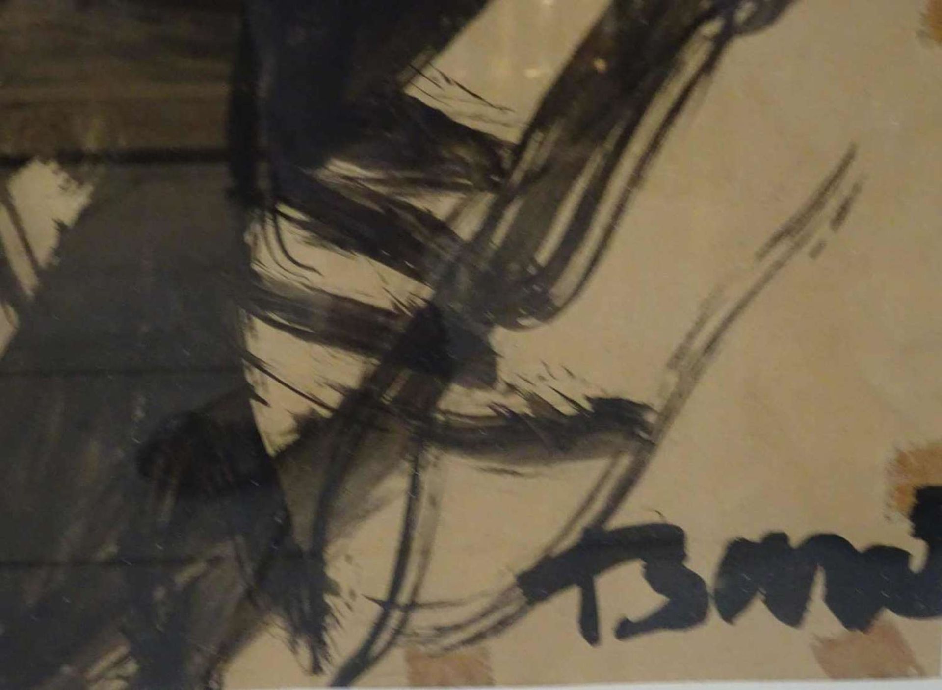 Luis Baur (1919-1975), Tusche auf Papier "Winterlandschaft mit Nordkette", rechts unten Signatur - Image 3 of 3