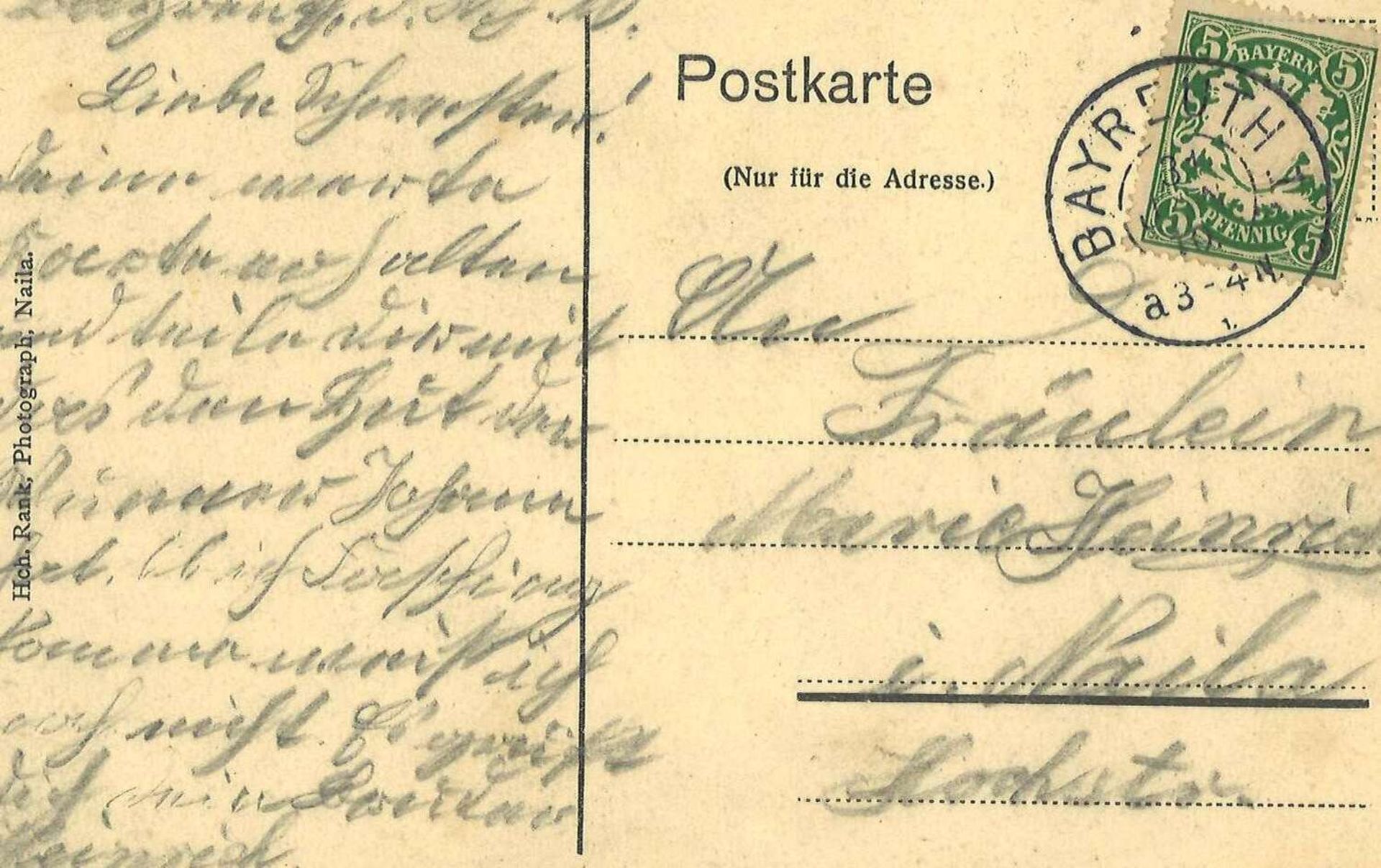 Postkarte, Gruss aus Schwarzenbach a.W., Schützenhaus, gelaufen Postcard, greetings from - Bild 3 aus 3