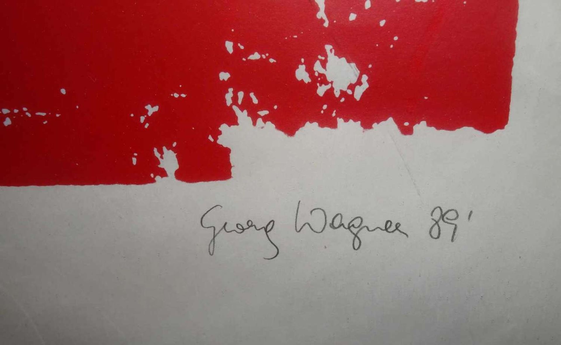 Aus süddeutscher Sammlung! Plakat/Lithographie "Cigareta", Georg Wagner, unten rechts Signatur - Bild 2 aus 2