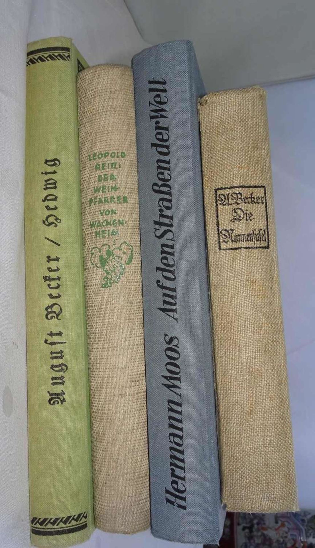 Pfalzliteratur, insgesamt 4 Bücher, dabei die Nonnentafel "Hedwig" beide von August Becker, Der
