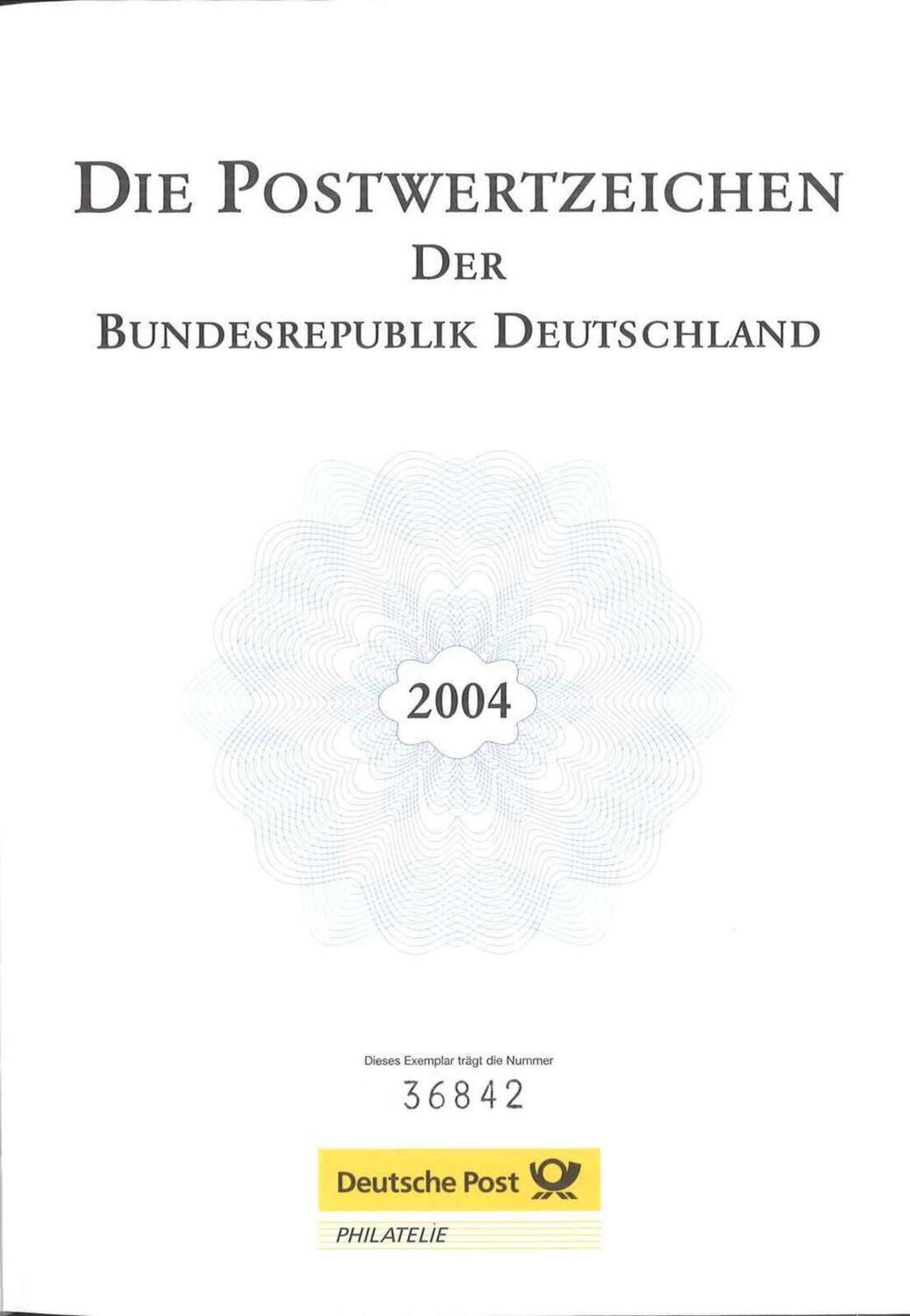 Die Postwertzeichen der BRD 2004 im Schuber. Marken postfrisch Frankaturware neu. Top Zustand. The