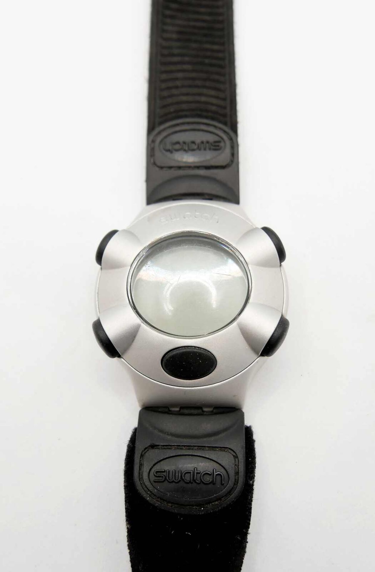Armbanduhr Swatch Beat Aluminium. Guter, gebrauchter Zustand.Swatch Beat aluminum watch. Good, used - Image 2 of 2