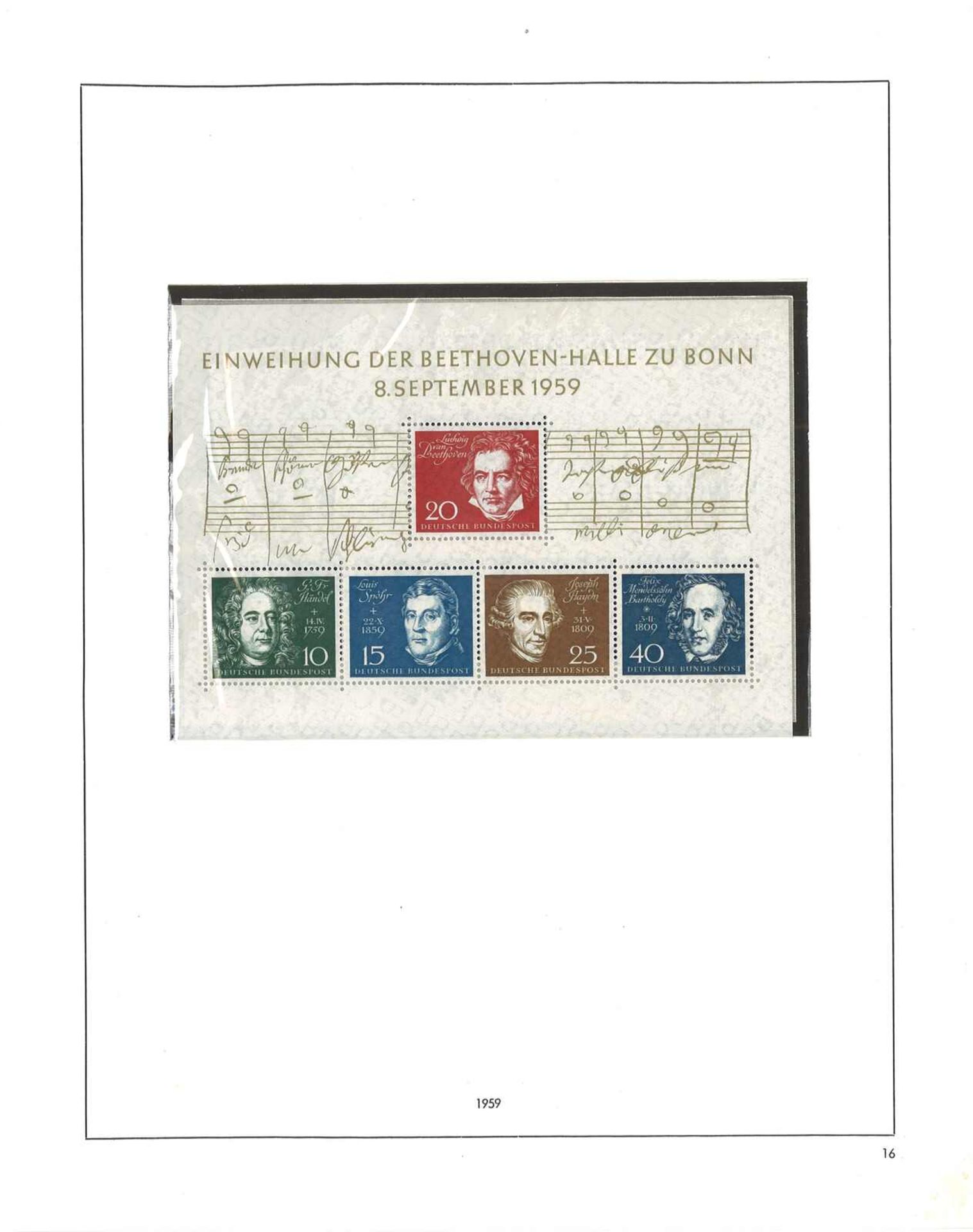 Briefmarken Deutschland, einige Vordruckblätter Deutsches Reich und BRD, im SAFE Album, postfrisch - Image 3 of 4