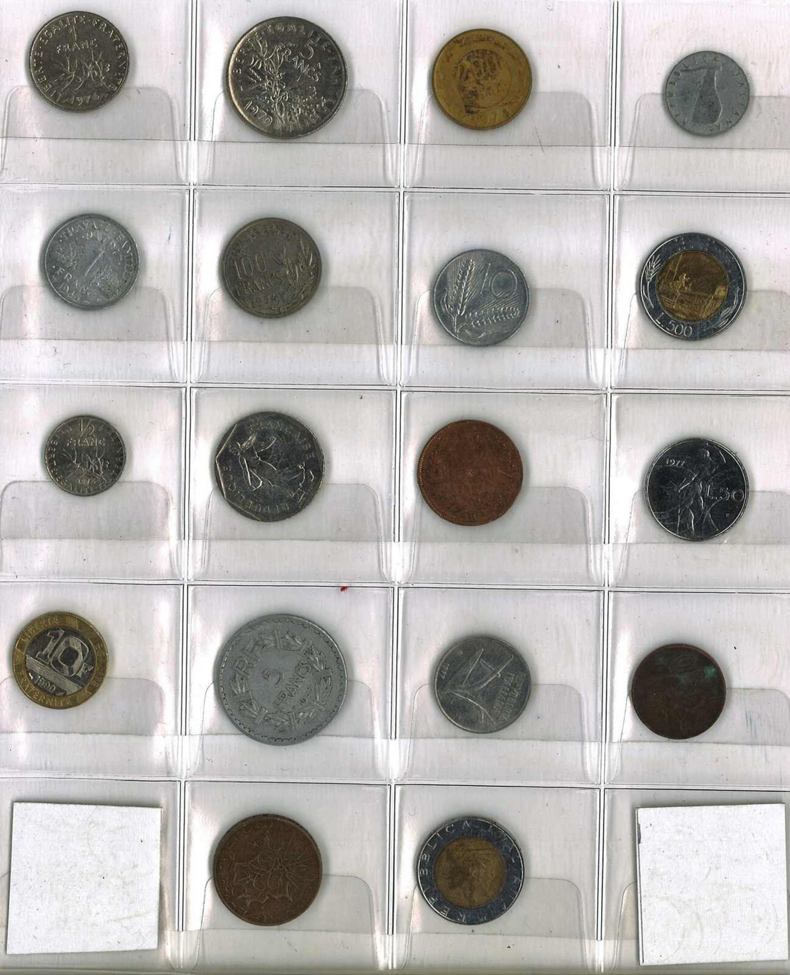 Ein Münzalbum gefüllt mit Umlaufmünzen, dabei auch ältere Stücke, meist Europa.A coin album fi - Image 4 of 5
