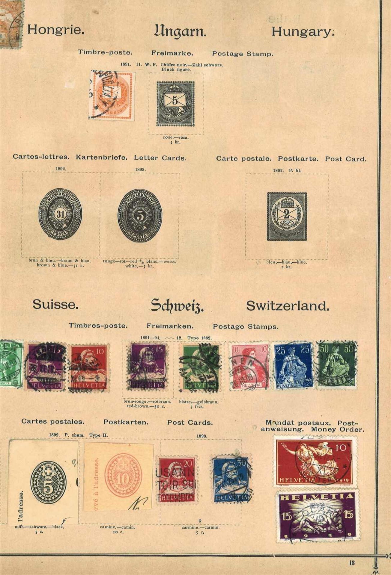 uraltes Schwaneberger Briefmarkenalbum, 1. Ausgabe. Leider nur sporadisch besetzt. Vielleicht trotz - Image 5 of 5