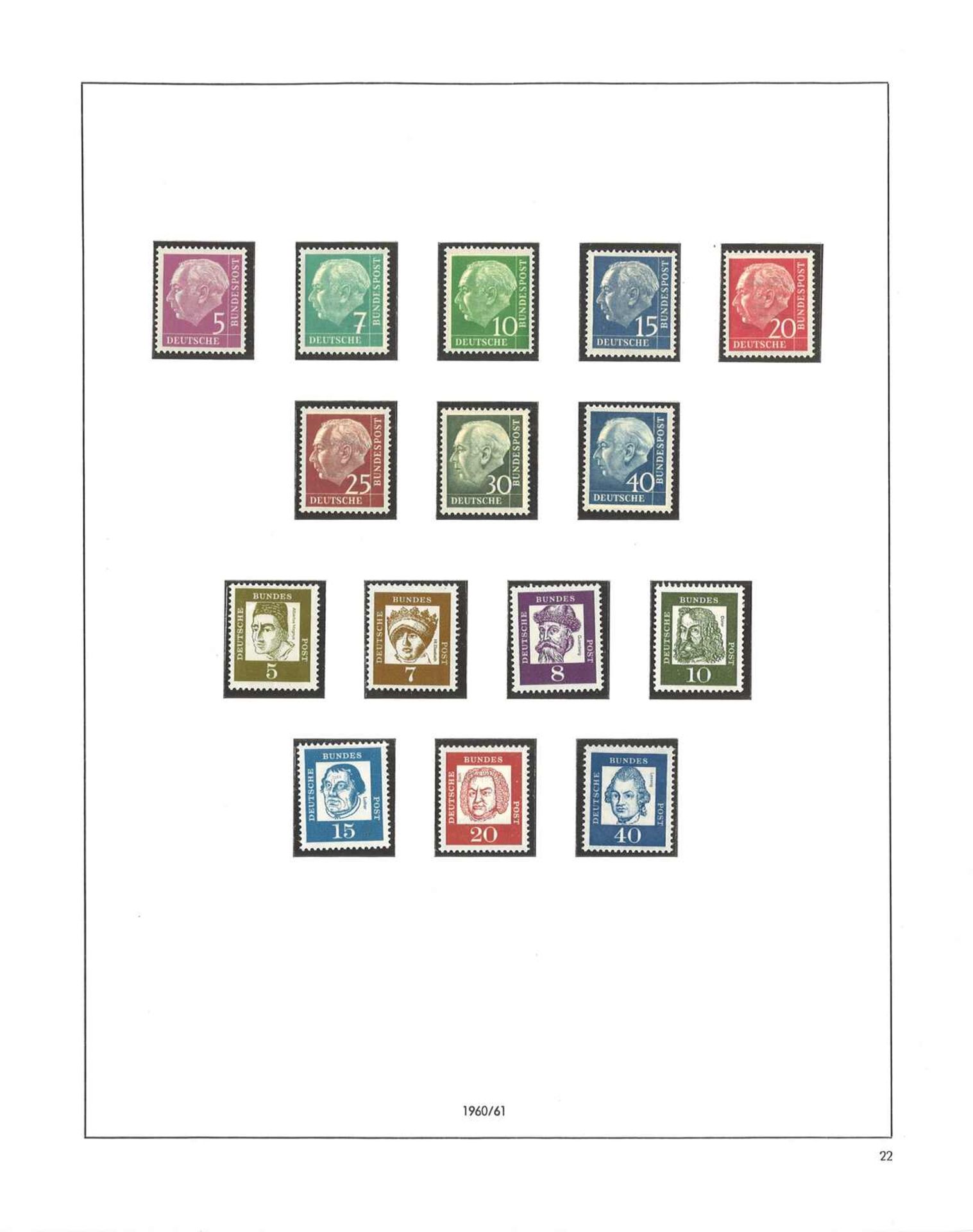 Briefmarken Deutschland, einige Vordruckblätter Deutsches Reich und BRD, im SAFE Album, postfrisch - Image 2 of 4