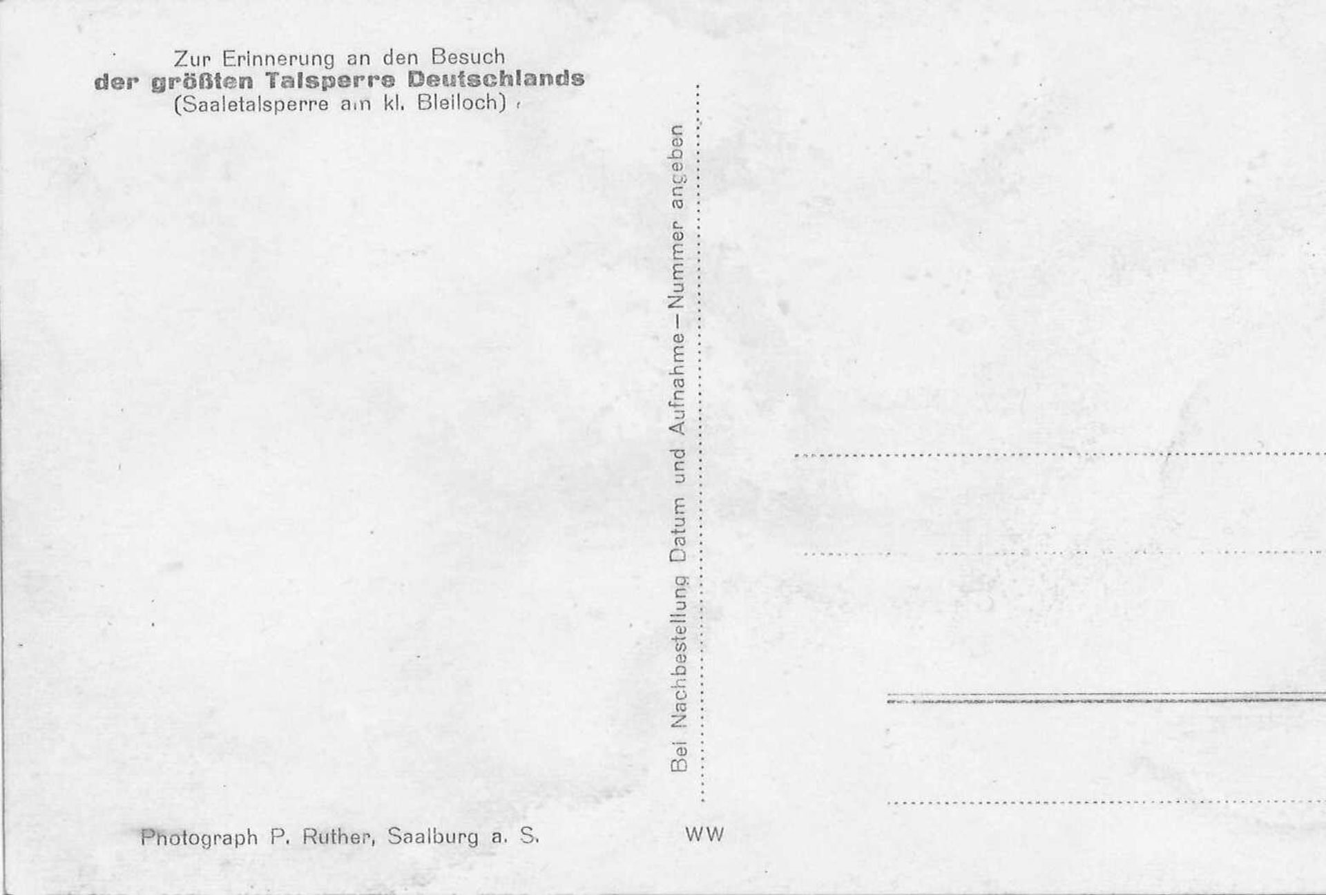 Sonderkarte Hitlerjugend AusflugSpecial ticket for the Hitler Youth excursion - Image 2 of 2