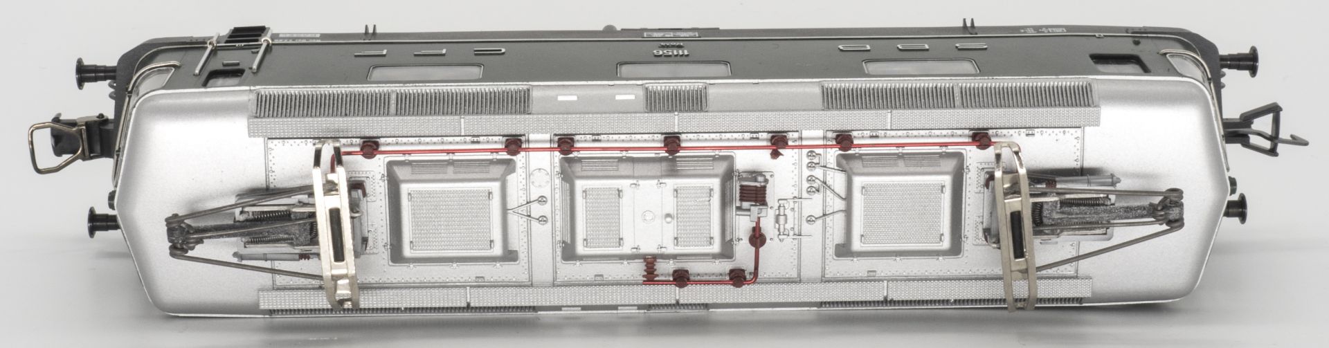 Fleischmann E - Lokomotive Re 4/4 der SBB CFF, BN 11156. grün. Spur H0. Ohne OVP. *. - Image 3 of 6