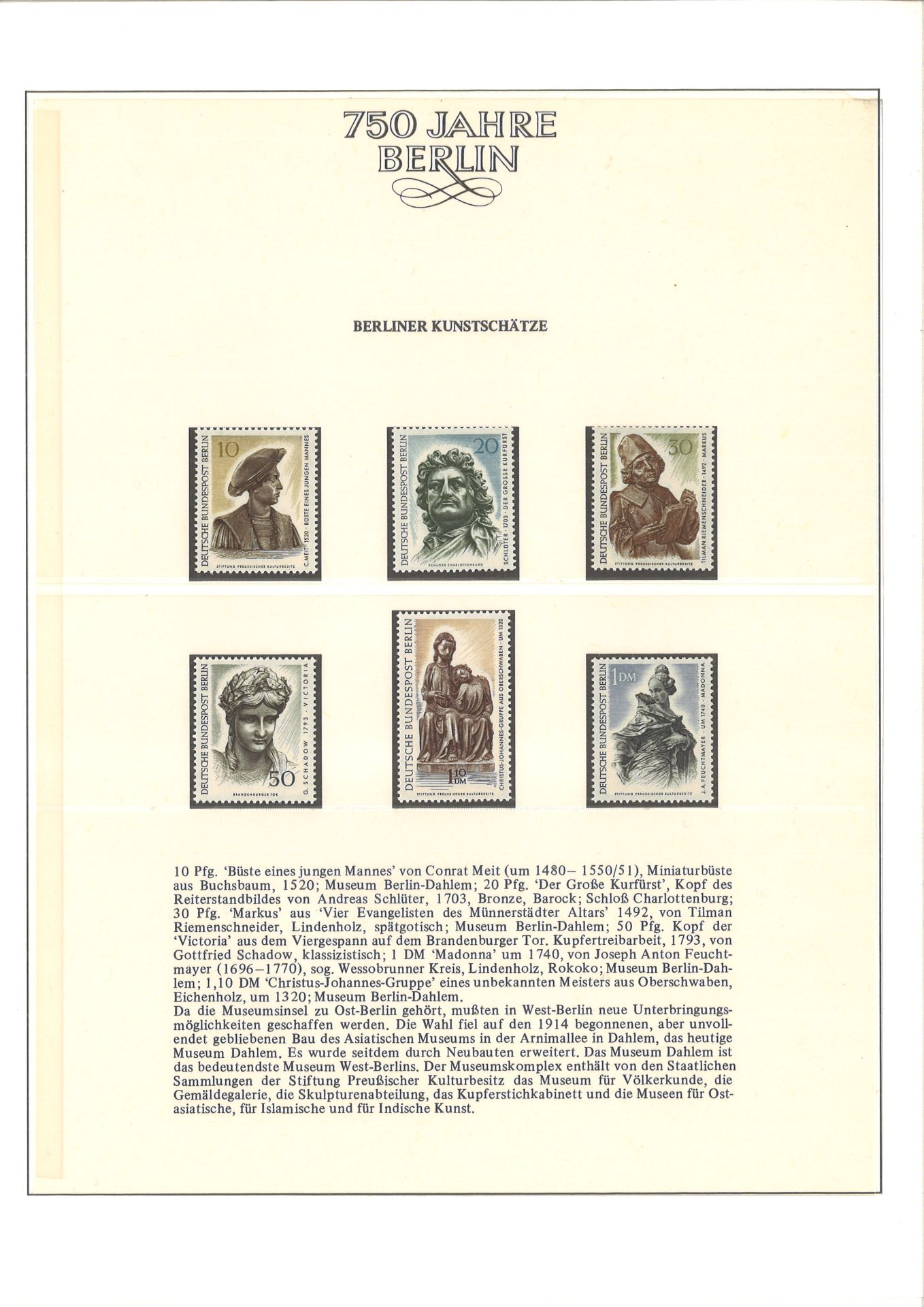 2 große Vordruckalben, 750 Jahre Berlin, enthalten überwiegend Belege und Briefmarken Berlin und - Image 5 of 5