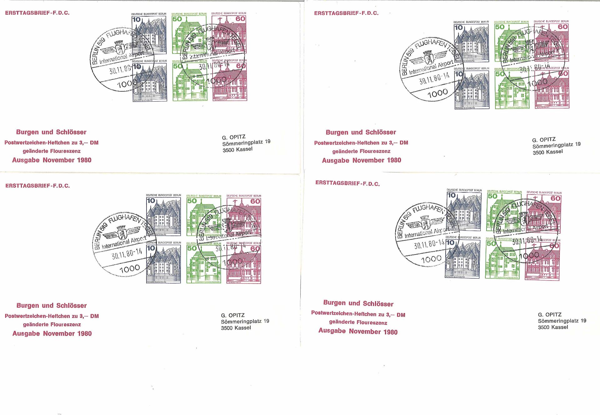 Berlin, Zusammendrucke W 75/76, 44mal auf Schmuck FDC 2.11.80, Michel Wert 1677 Euro - Image 6 of 6