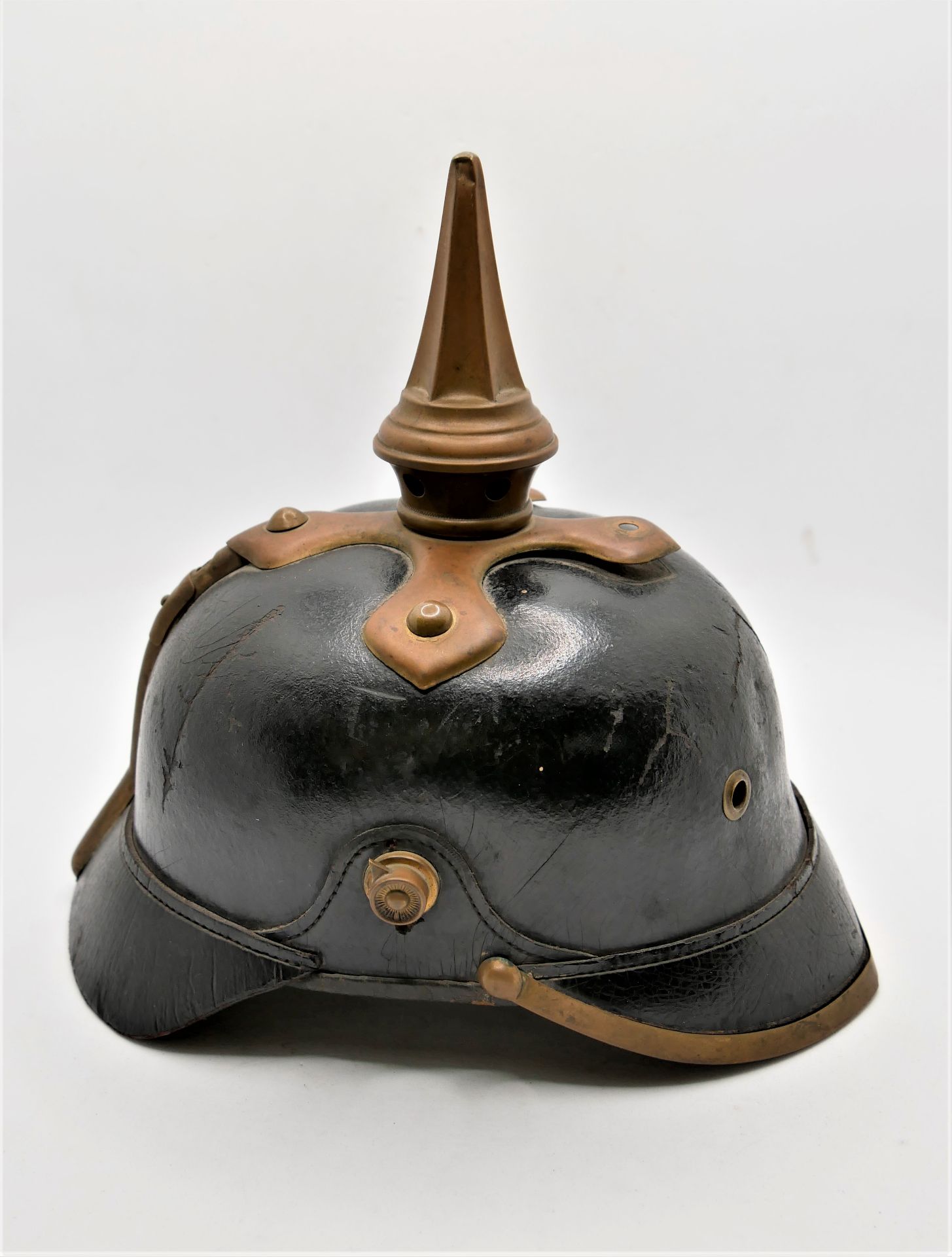 alte Original Pickelhaube nicht komplett, zum Ergänzen, bitte besichtigen!