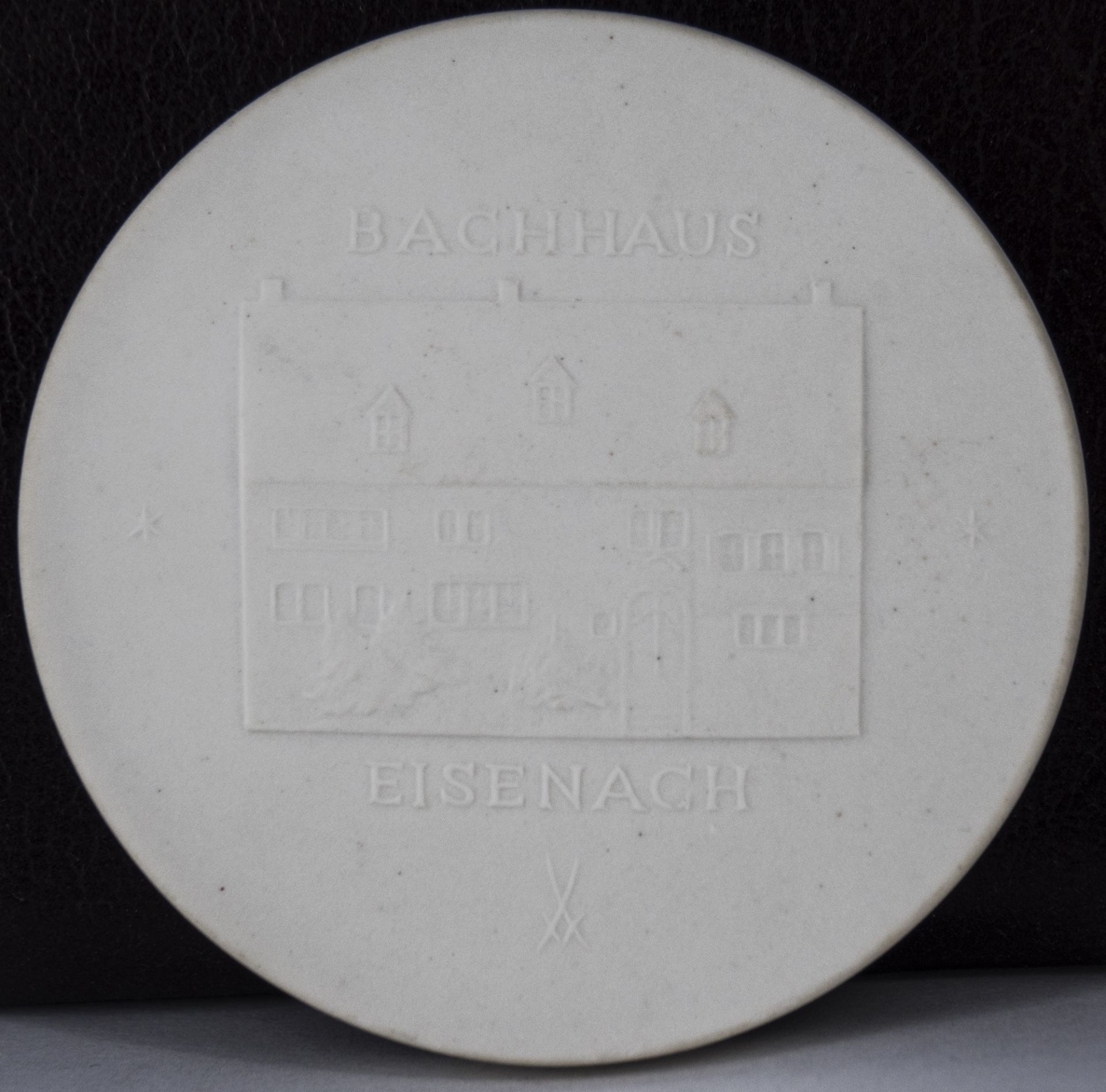 Porzellan - Medaille "Johann Sebastian Bach 1685 -1750 - Bachhaus Eisenach", Meißen, Durchmesser: - Image 2 of 2
