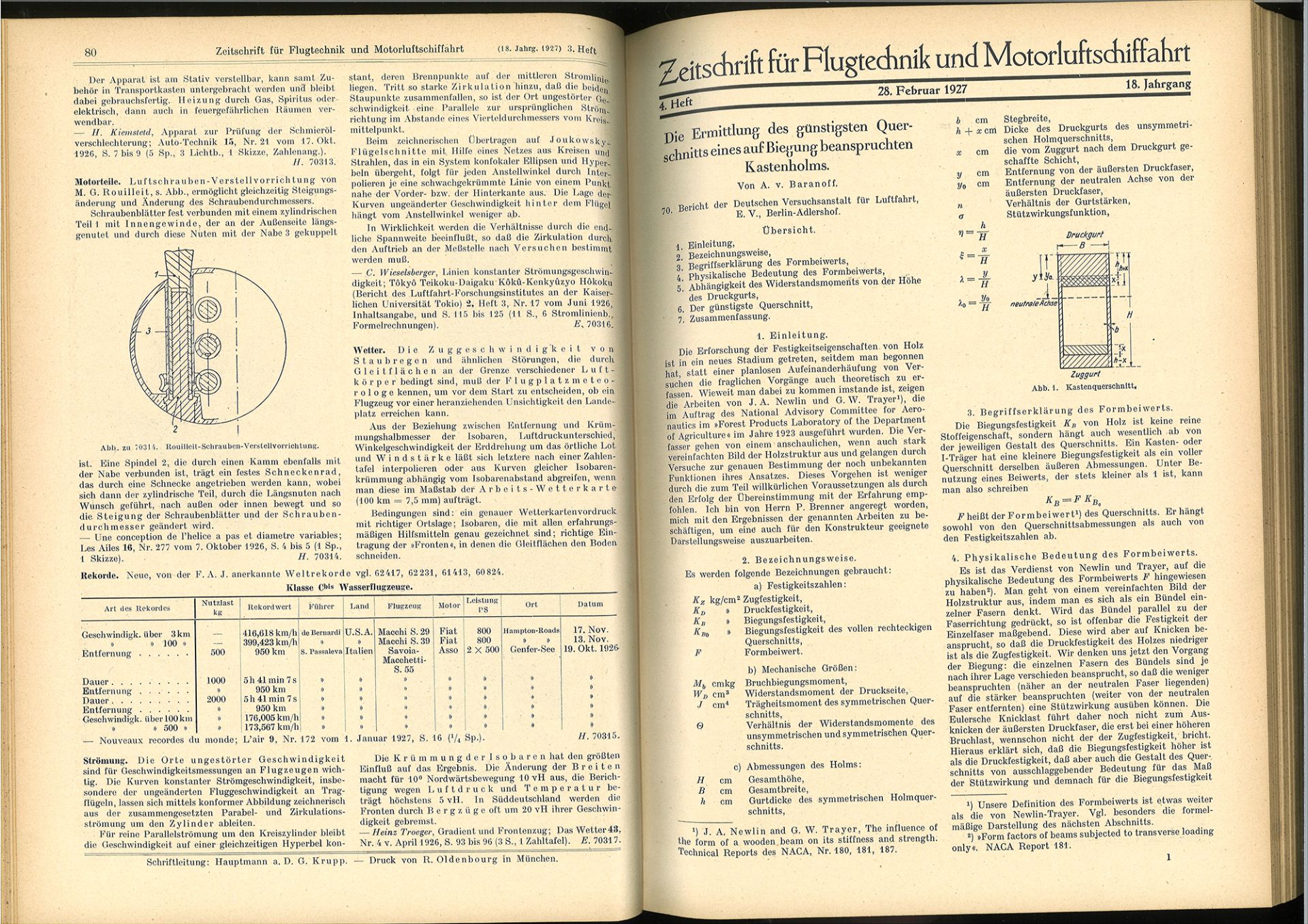 Zeitschrift für Lufttechnik und Motorluftschifffahrt, gebundener kompletter Jahrgang 1927, 576 - Bild 2 aus 3