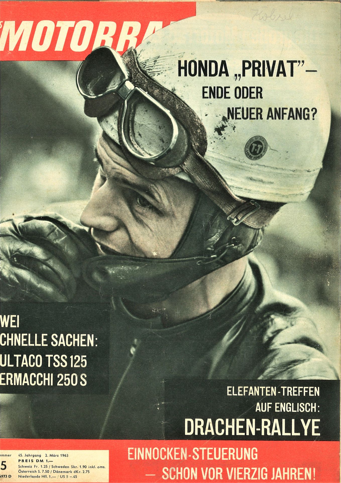 Das Motorrad, Magazin, hier 45. Jahrgang, 1963, Nr. 1 - 5 - Bild 3 aus 4