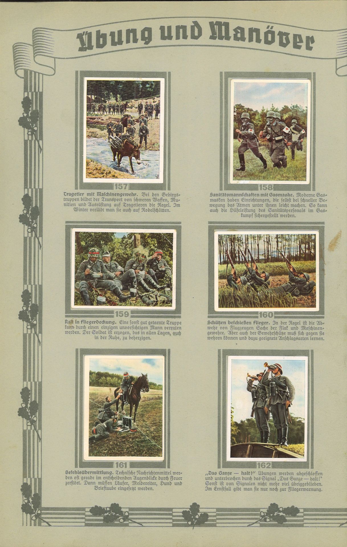 Sammelbilderalbum "Die Deutsche Wehrmacht", augenscheinlich bis auf 1 Bild komplett. Bitte - Image 4 of 4