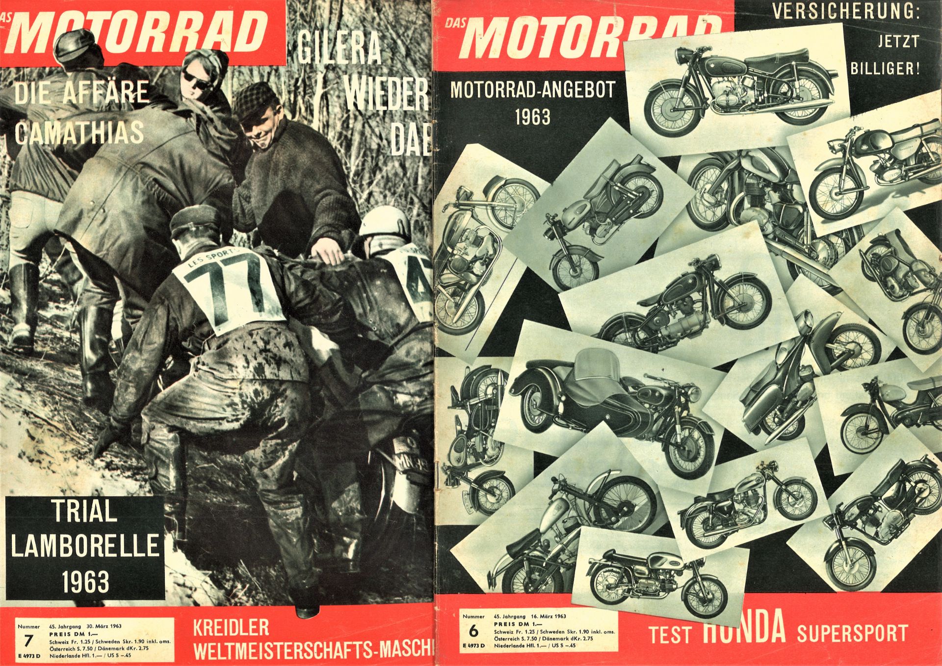 Das Motorrad, Magazin, hier 45. Jahrgang, 1963, Nr. 6 - 10