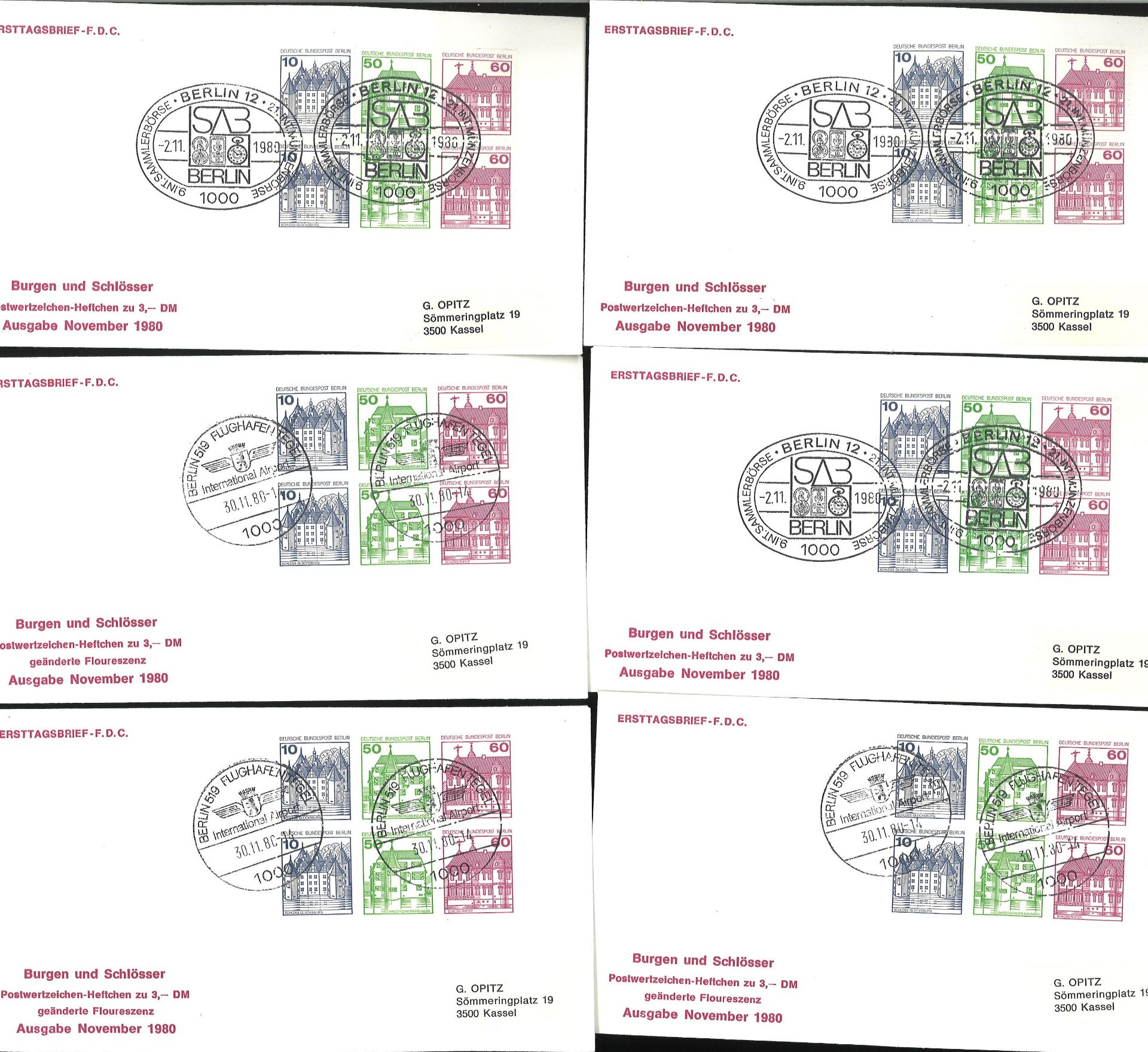 Berlin, Zusammendrucke W 75/76, 44mal auf Schmuck FDC 2.11.80, Michel Wert 1677 Euro - Image 3 of 6