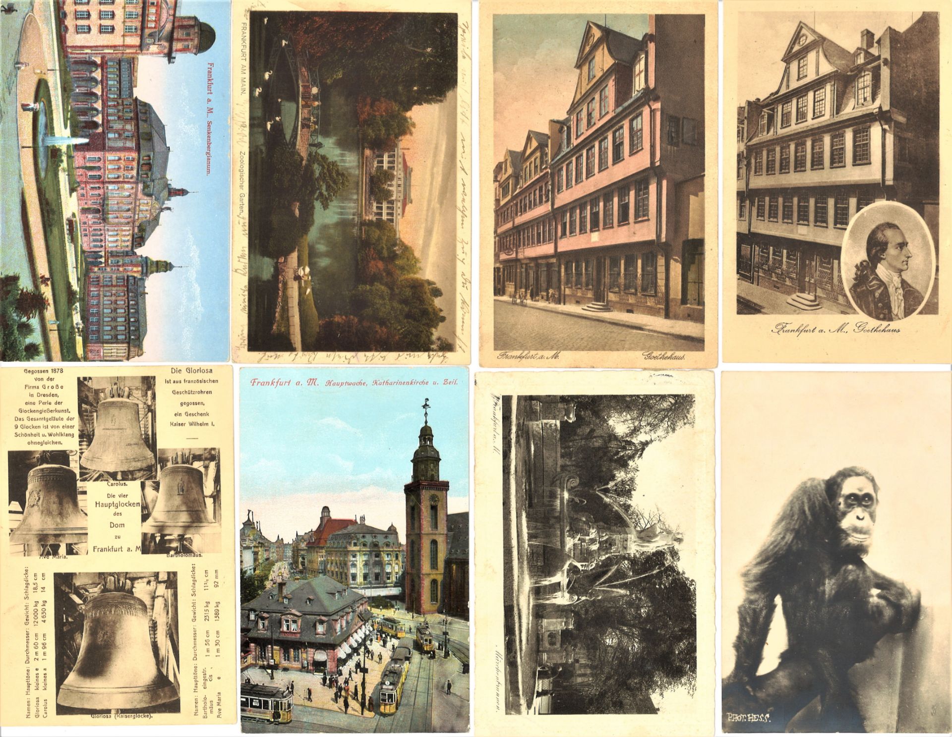 Lot Postkarten, Motiv Frankfurt am Main, meist Vorkrieg, gelaufen und ungelaufen. Insgesamt 18 - Image 3 of 6