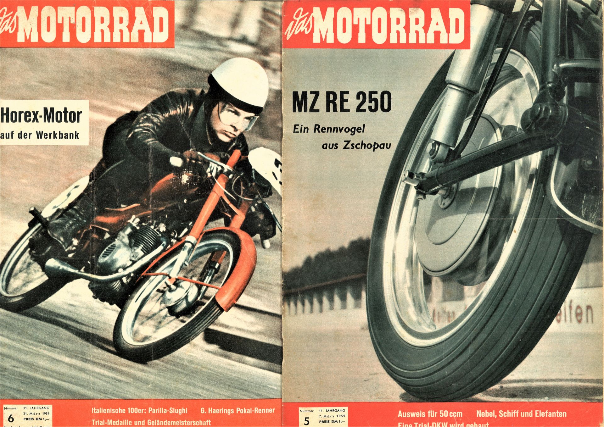 Das Motorrad, Magazin, hier 11. Jahrgang, 1959, Nr. 5 - 9