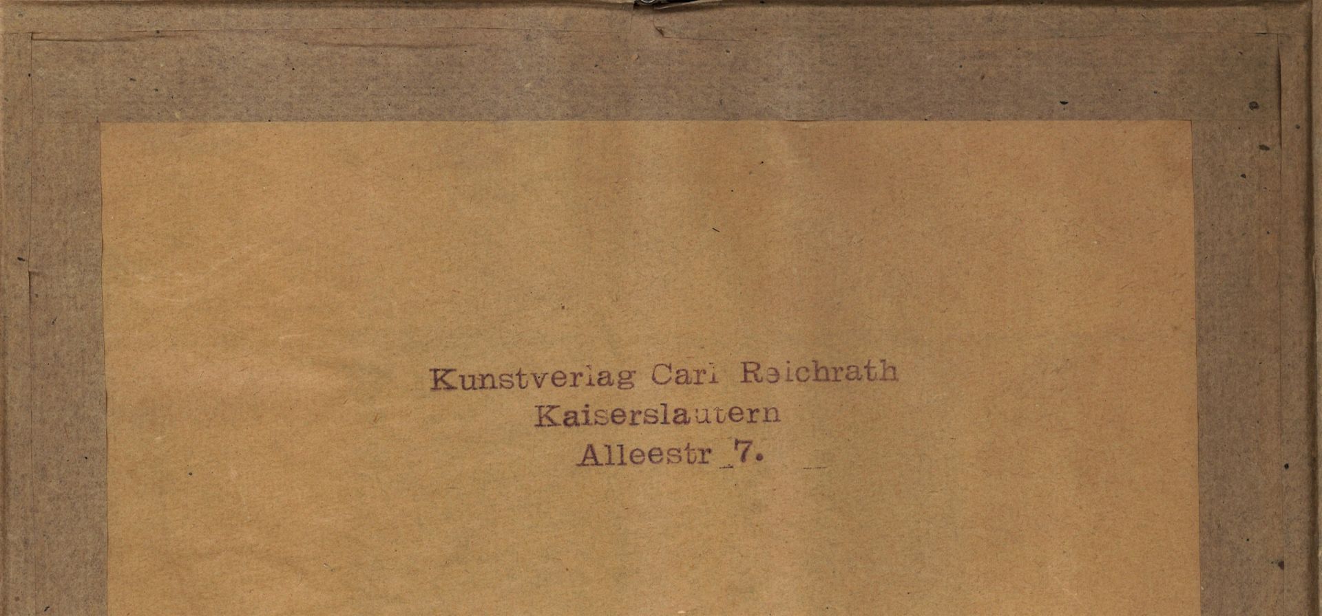 Karl Reichrath, Kaiserslautern , Radierung "Dom zu Worms / Rhein, Nr. 77/100. Hinter Glas gerahmt. - Image 2 of 2