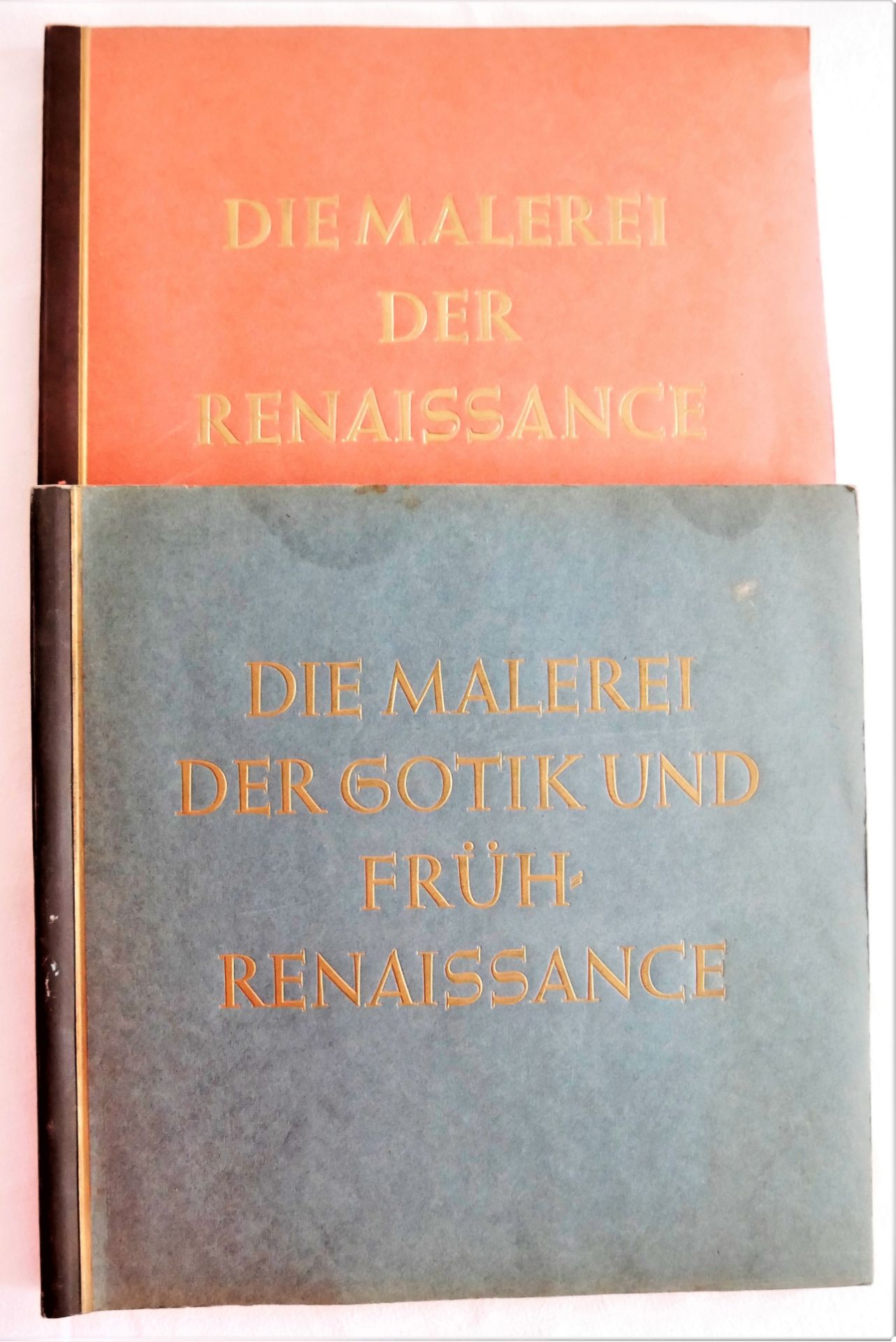 2 Sammelbilderalben, dabei Die Malerei der Gotik und Früh-Renaissance sowie Die Malerei der