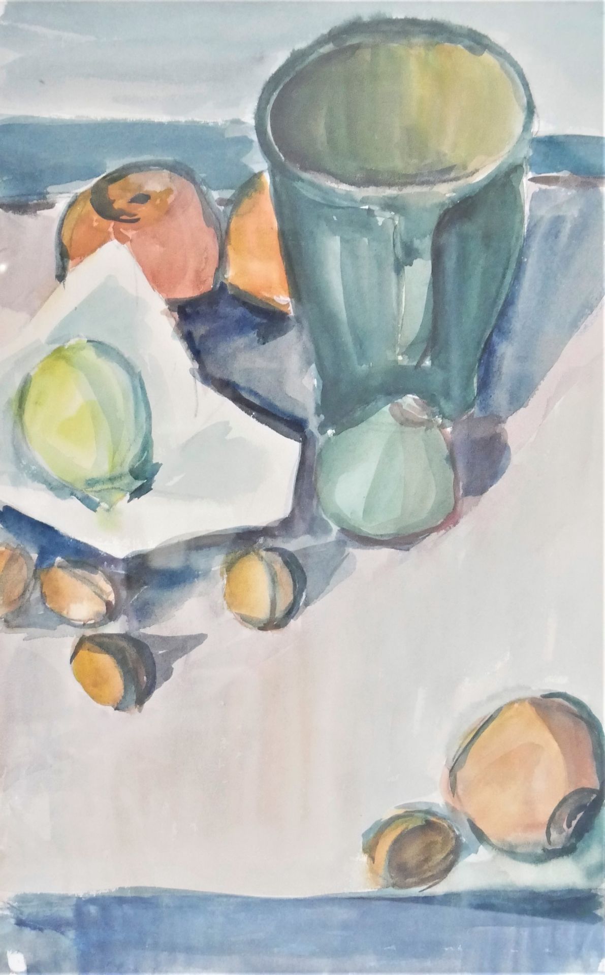 Walter Markert (1926-2006), Aquarell auf Papier "Stilleben mit Früchten", 1967, hinter Glas gerahmt. - Bild 3 aus 3