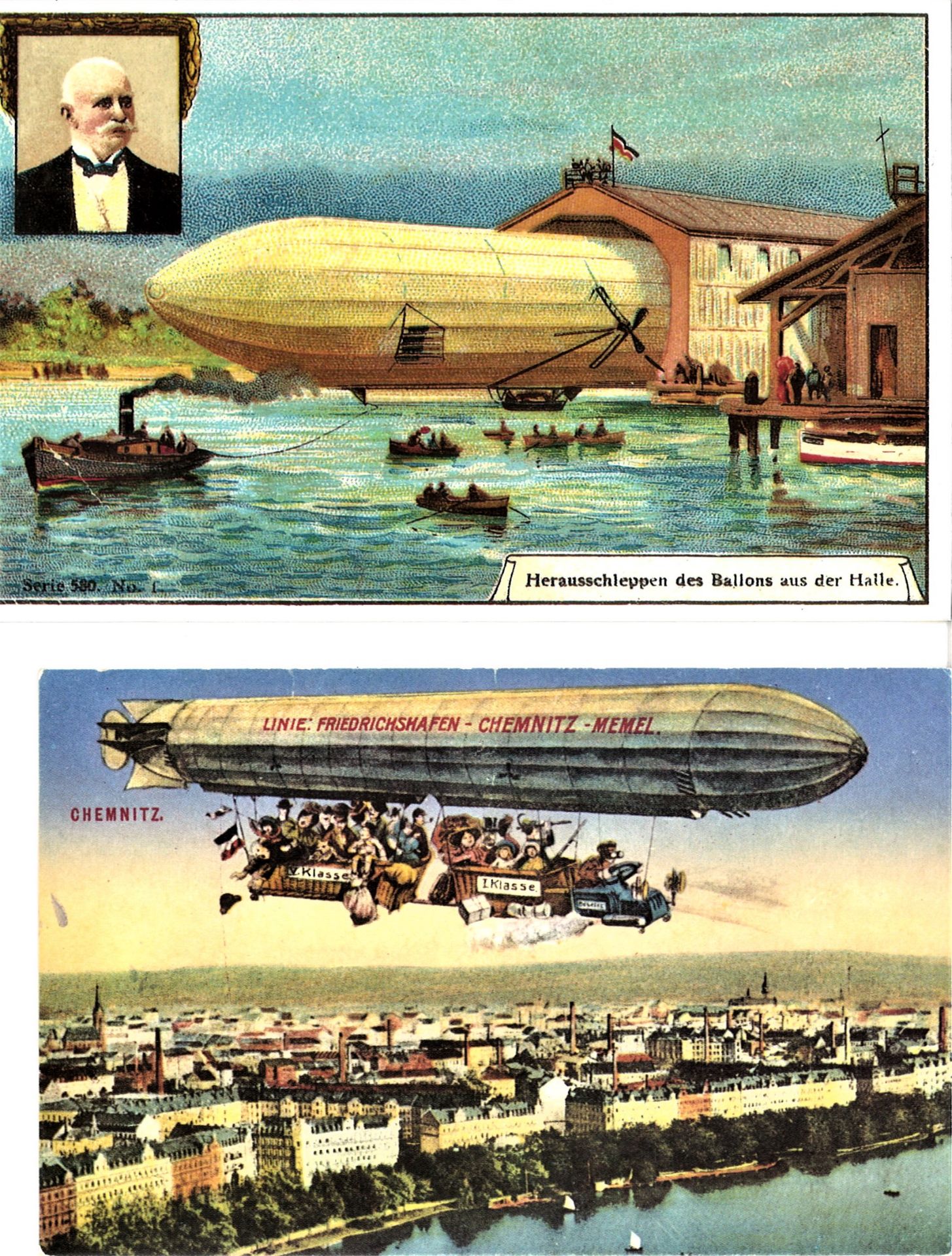48 Zeppelinpostkarten, Neu- und Nachdrucke. - Bild 4 aus 4