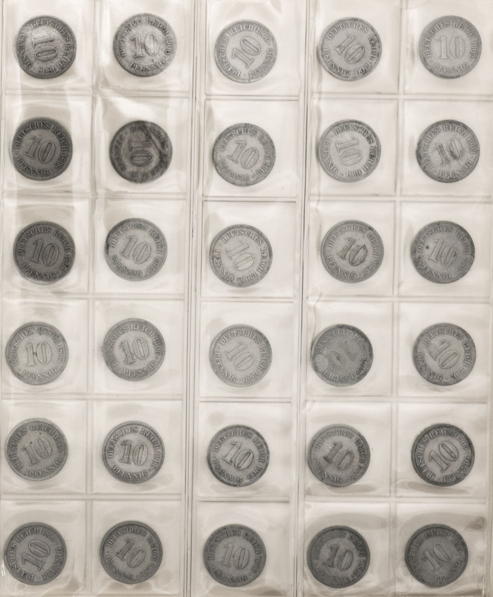 Deutschland, Sammlung 5 Pfennig - 50 Pfennig - Münzen vom Kaiserreich bis BRD. Dabei auch 1.- DM und - Image 4 of 12