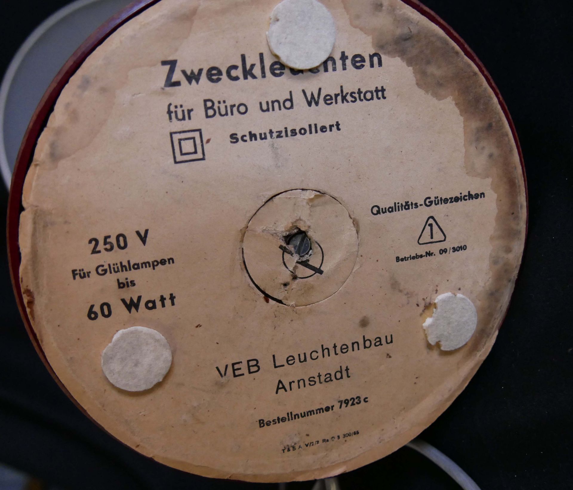 DDR Schreibtischlampe von VEB Leuchtenbau Arnstadt 1960er Jahre. Guter, gebrauchter Zustand. Höhe - Bild 5 aus 5