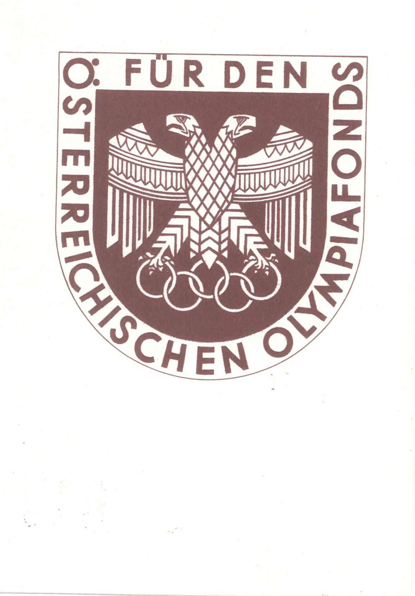 Sonderkarte für den Österreichischen Olympiafonds mit Stempel der Fiss - Wettkämpfe und Zudr.