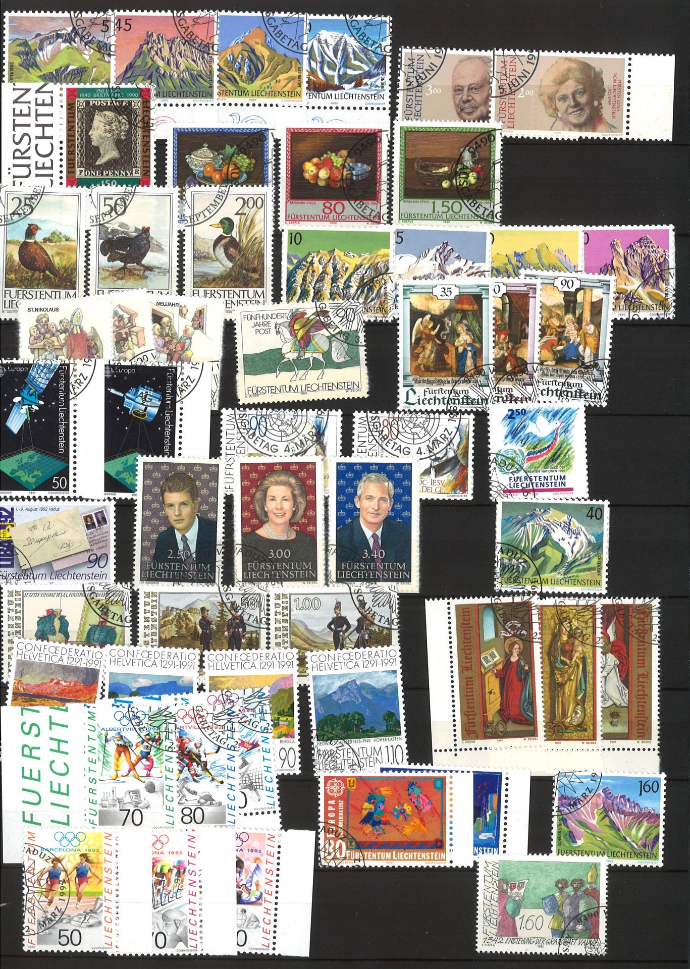 Fürstentum Liechtenstein, Teilsammlung gestempelt, schöne Versandstellenstempel (nicht alle Seiten - Bild 5 aus 9