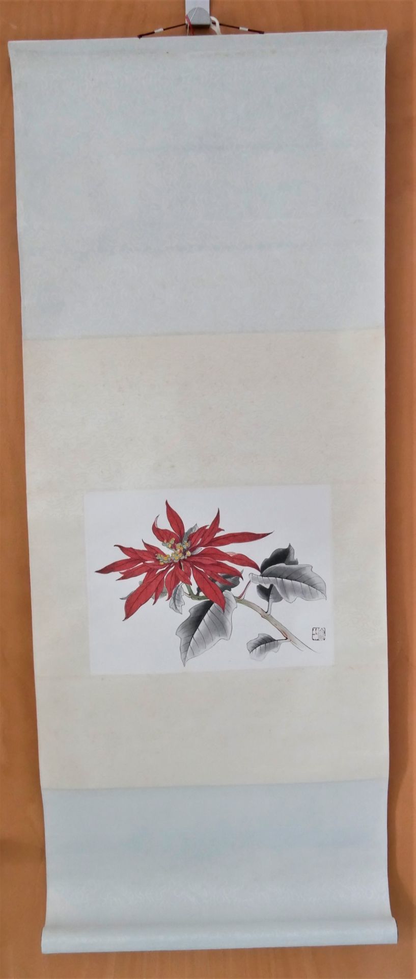 Yu Chih-chen (1965-) - Euphorbia, Aquarell auf Papier, auf Rolle