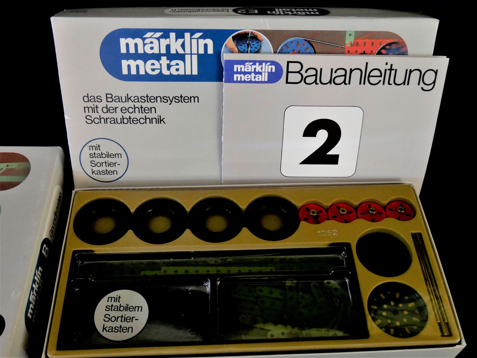 Märklin Metall B 1052 Grundkasten sowie E 2 - 1062 Ergänzungskasten für Grundkasten B. Auf - Image 3 of 4