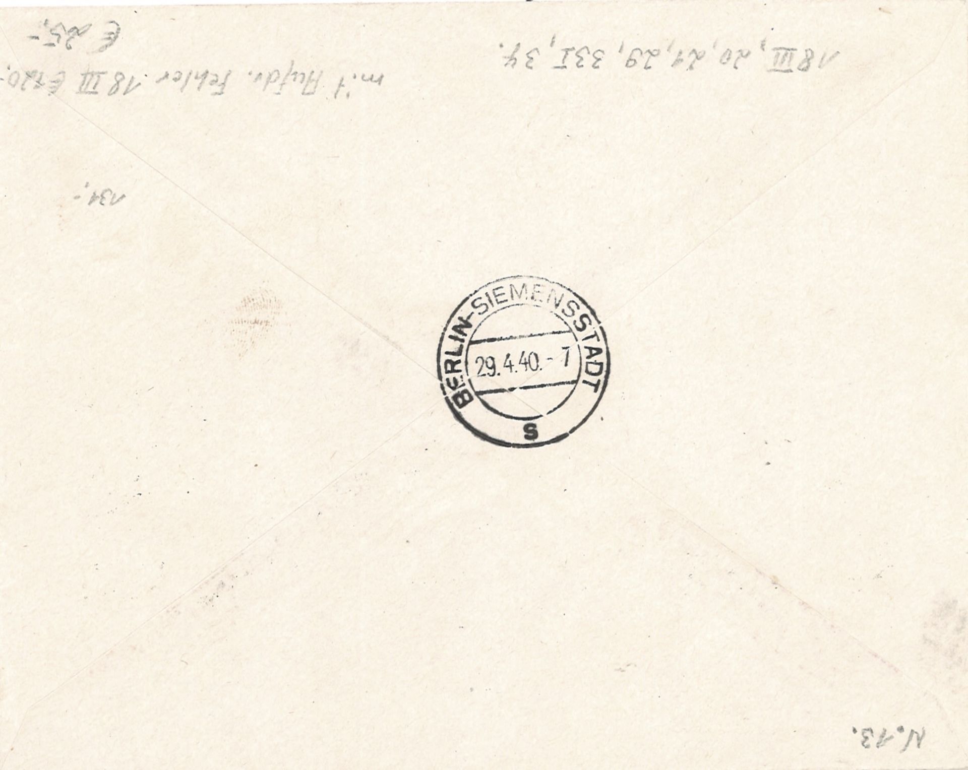 Generalgouvernement, R - Brief ab Warzawa 1 mit MiF Mi. - Nr. 18 III, 20, 21, 29. 3 I, 34. - Bild 2 aus 2