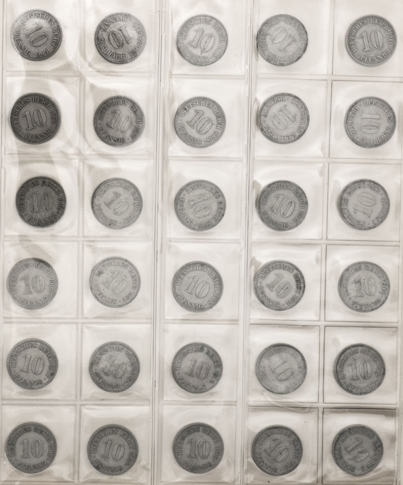 Deutschland, Sammlung 5 Pfennig - 50 Pfennig - Münzen vom Kaiserreich bis BRD. Dabei auch 1.- DM und - Image 5 of 12