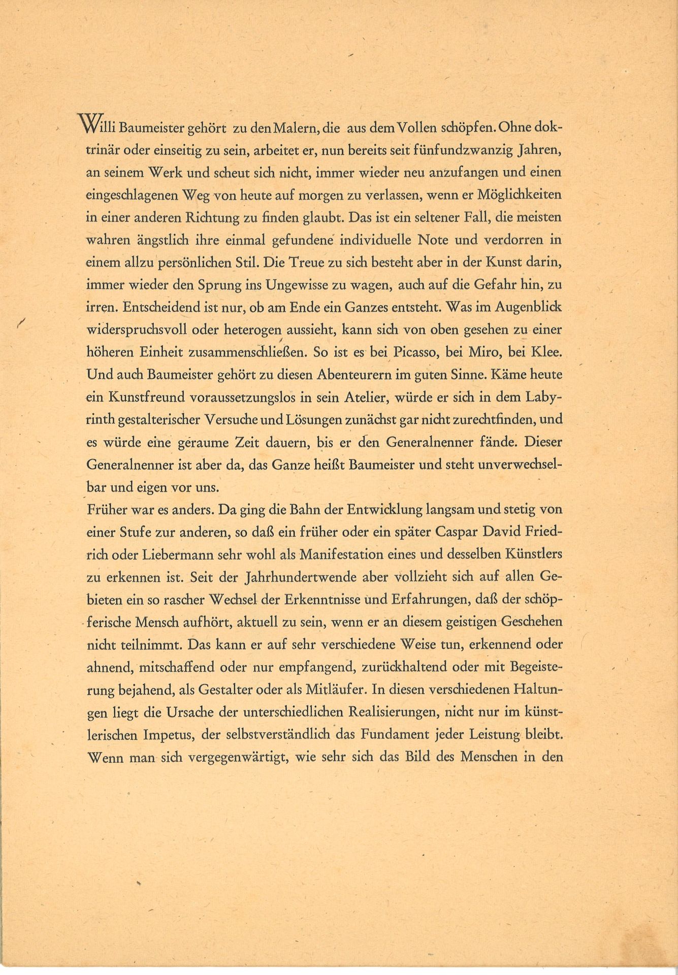 Willi Baumeister (1889 - 1955), Kunstmappen Verlag Gerd Hatje (ohne die farbigen Autotypien), - Bild 2 aus 6