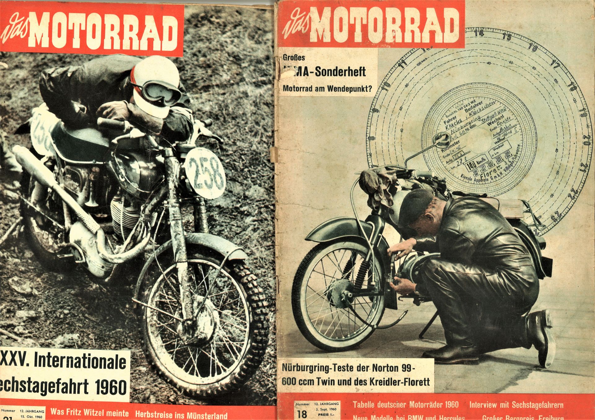 Das Motorrad, Magazin, hier 12. Jahrgang, 1960, Nr. 5, 12, 18, 21, 22, 24, 25 und 26 - Bild 2 aus 5