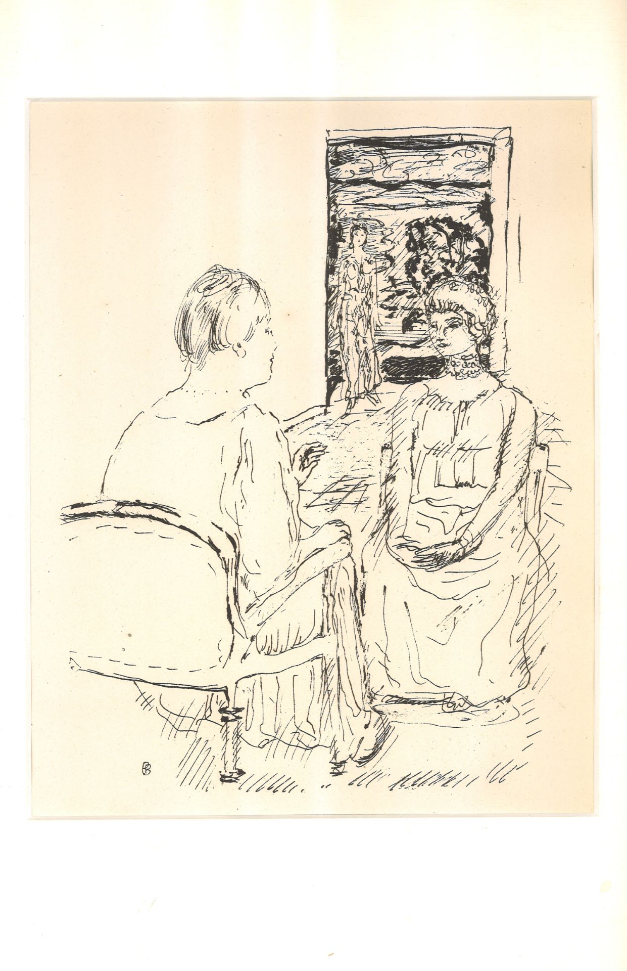 Pierre Bonnard (1867-1947), "La vie de Sainte Monique", Lithographie, Veröffentlichung Ambroise
