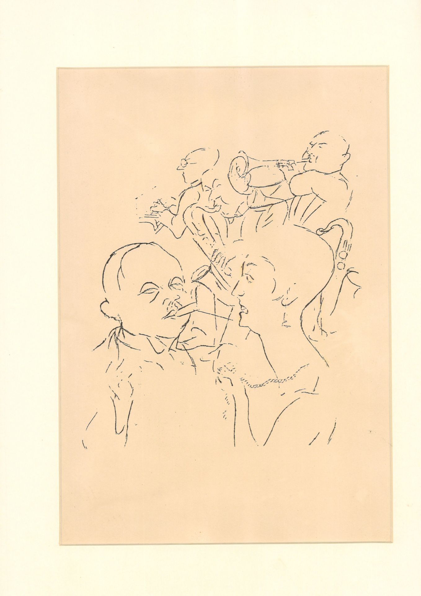 George Grosz (1893-1959), "Ministerwechsel", Lichtdruck, Blattmaße: ca. 38,5x26,5 cm