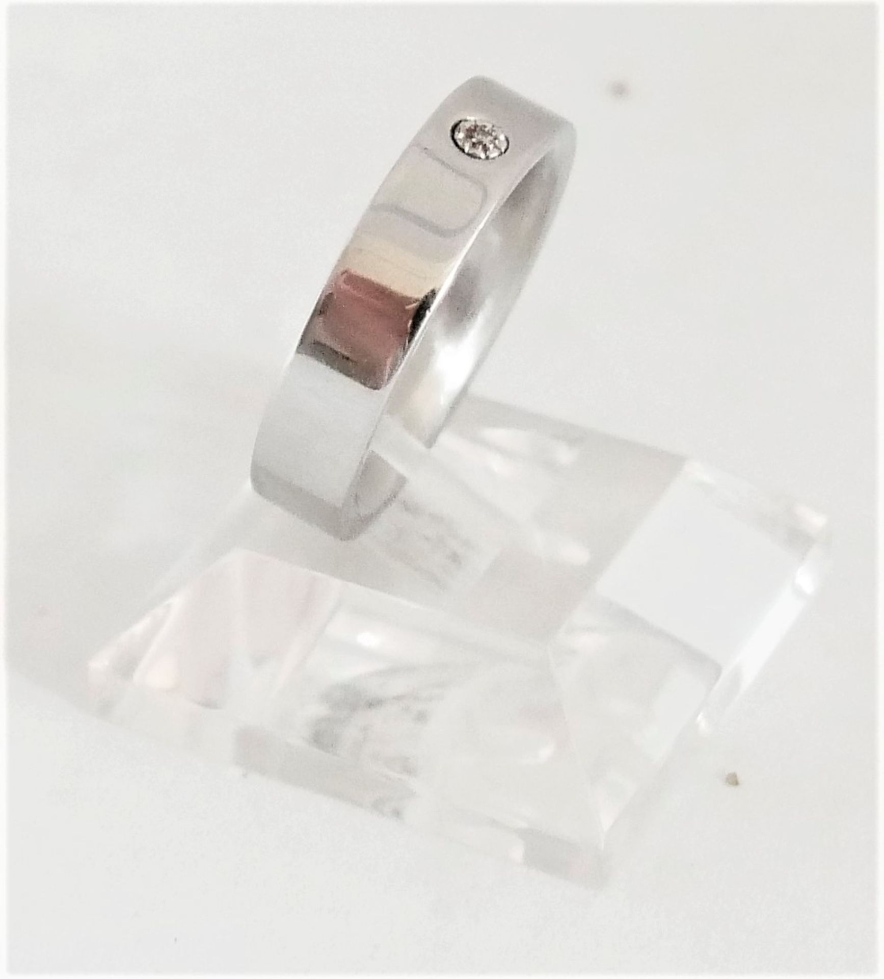 Damenring Morellato Love Ring, Edelstein, mit kleinem Diamant besetzt. Ringgröße 68 - Image 3 of 3