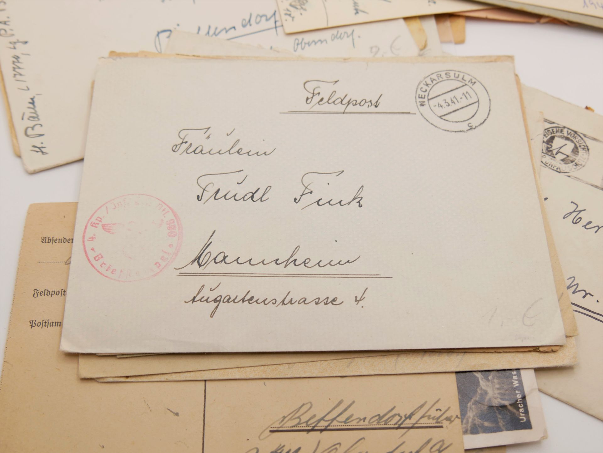 3. Reich, über 30 Feldpostbelege, Postkarten und Briefe, II. Weltkrieg - Image 3 of 3