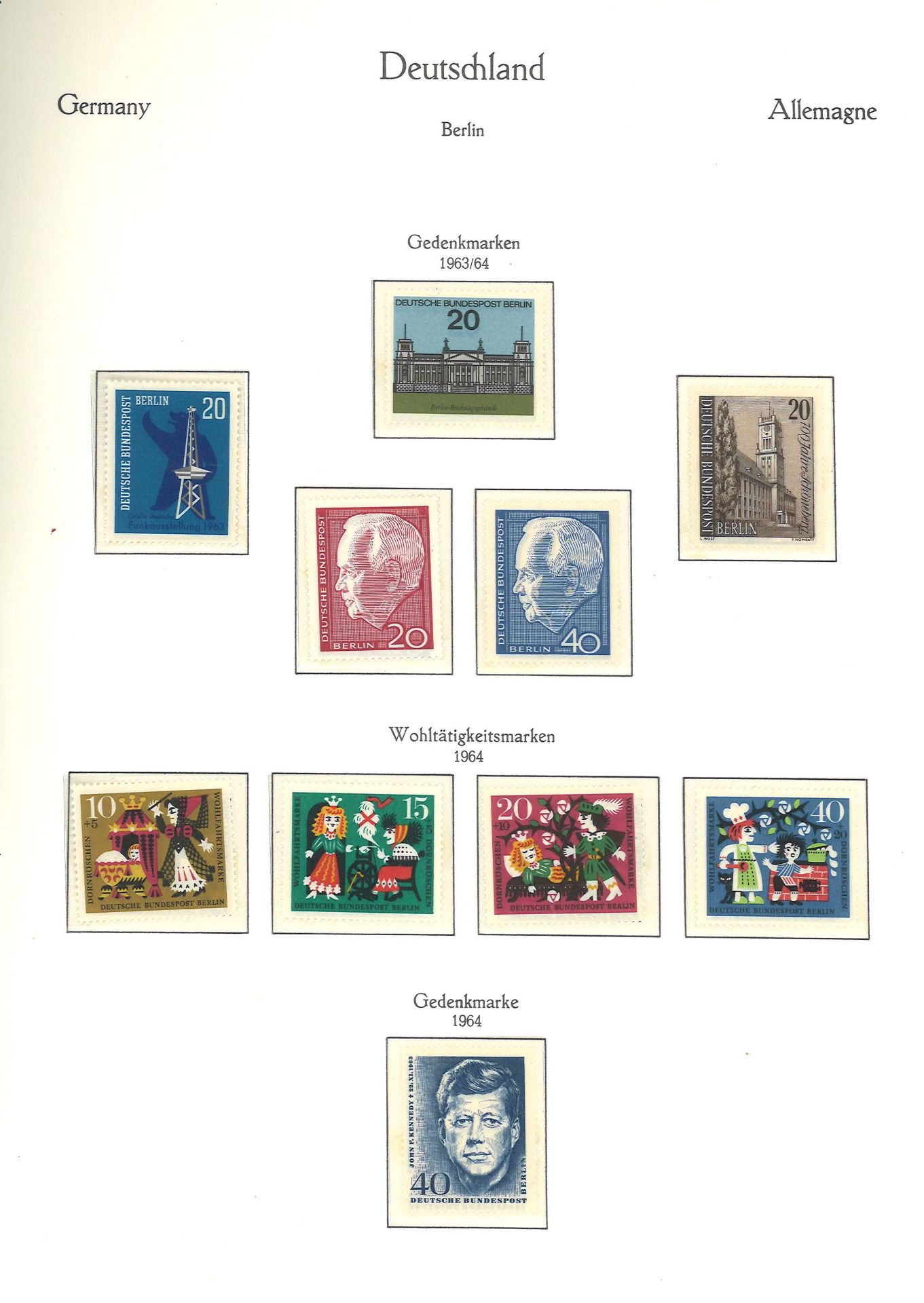 postfrische Berlin Sammlung auf Vordruckblätter in album von 1959-1990 in den Hauptnummern komplett, - Image 5 of 6