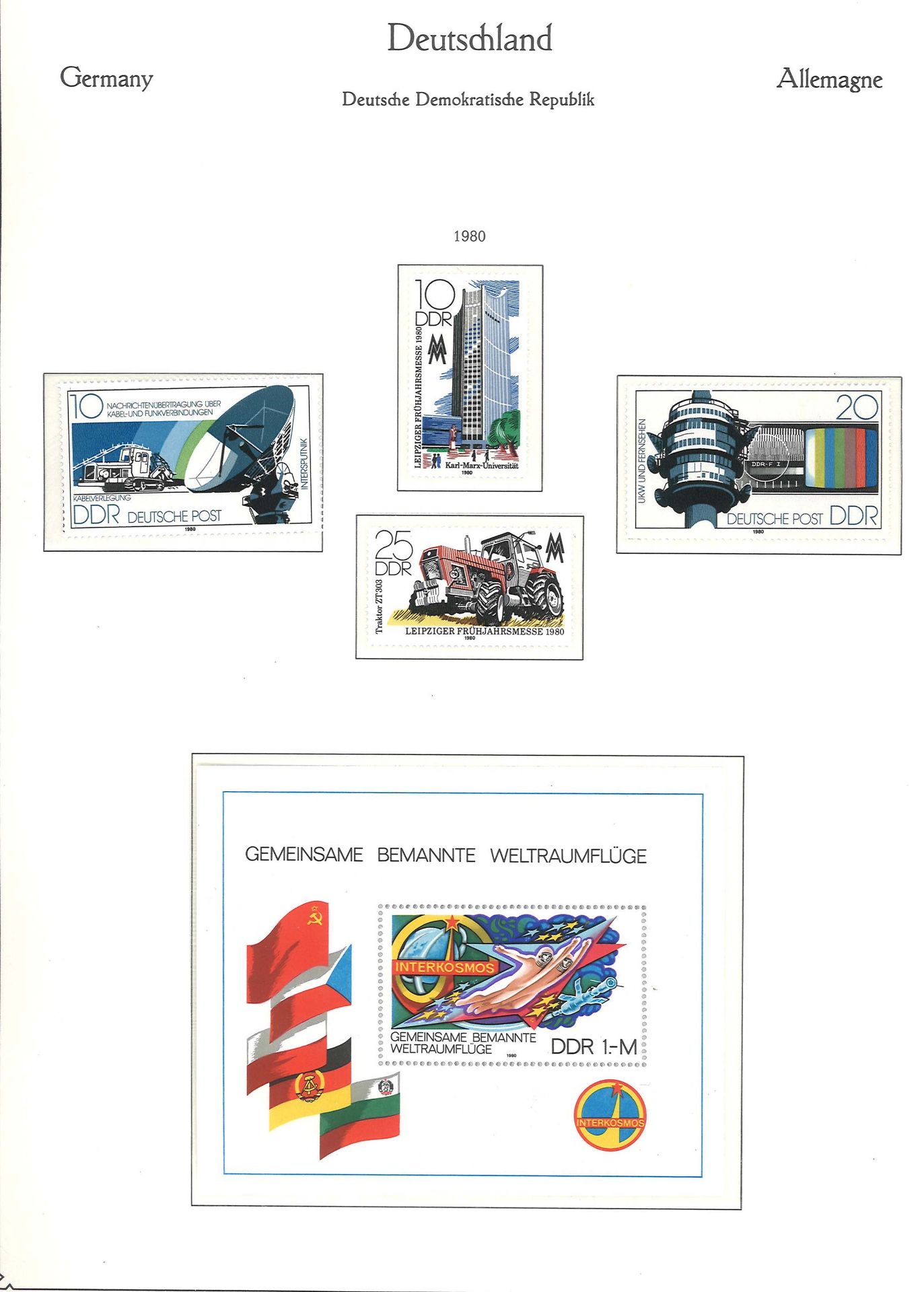 Postfrische DDR Sammlung, in KABE Vordruckalbum von 1980 - 1990, komplett bis auf wenige Marken, ca. - Image 3 of 5