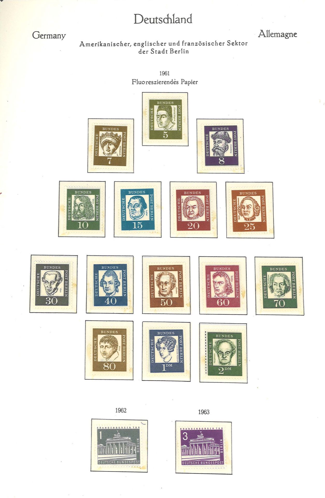 postfrische Berlin Sammlung auf Vordruckblätter in album von 1959-1990 in den Hauptnummern komplett, - Image 3 of 6